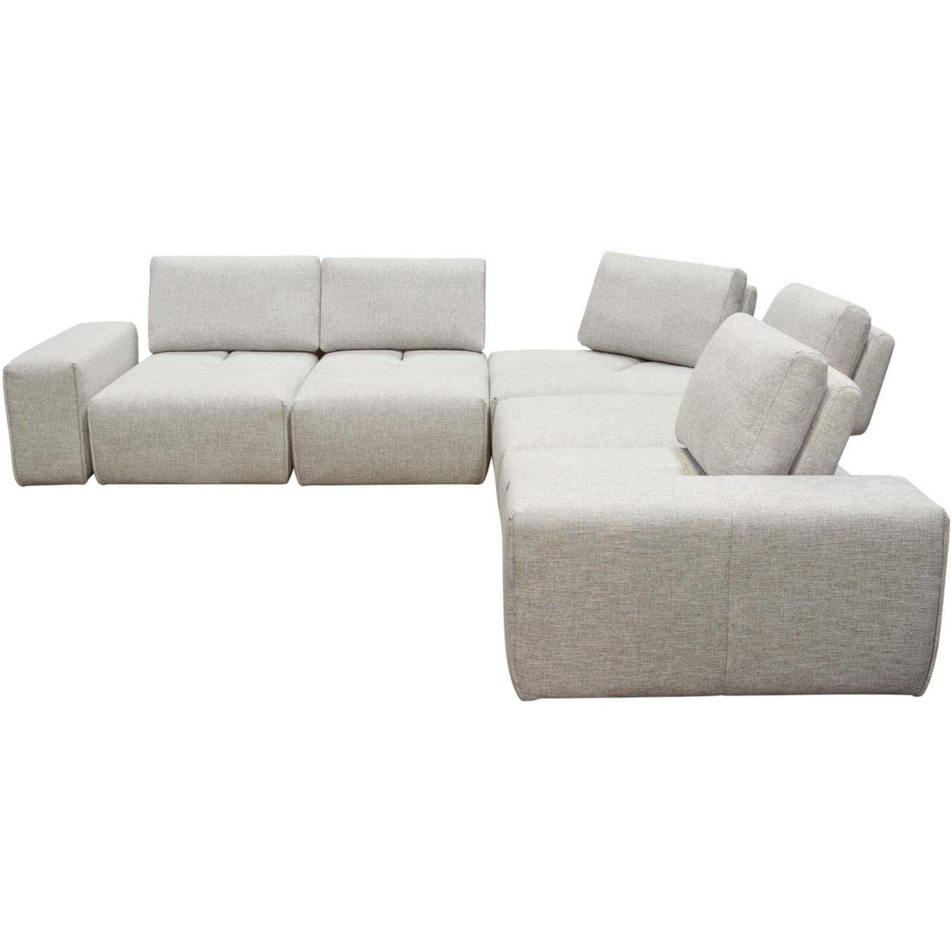 Diamond Sofa 5-Seater Corner Sectional With Adjustable Backrests