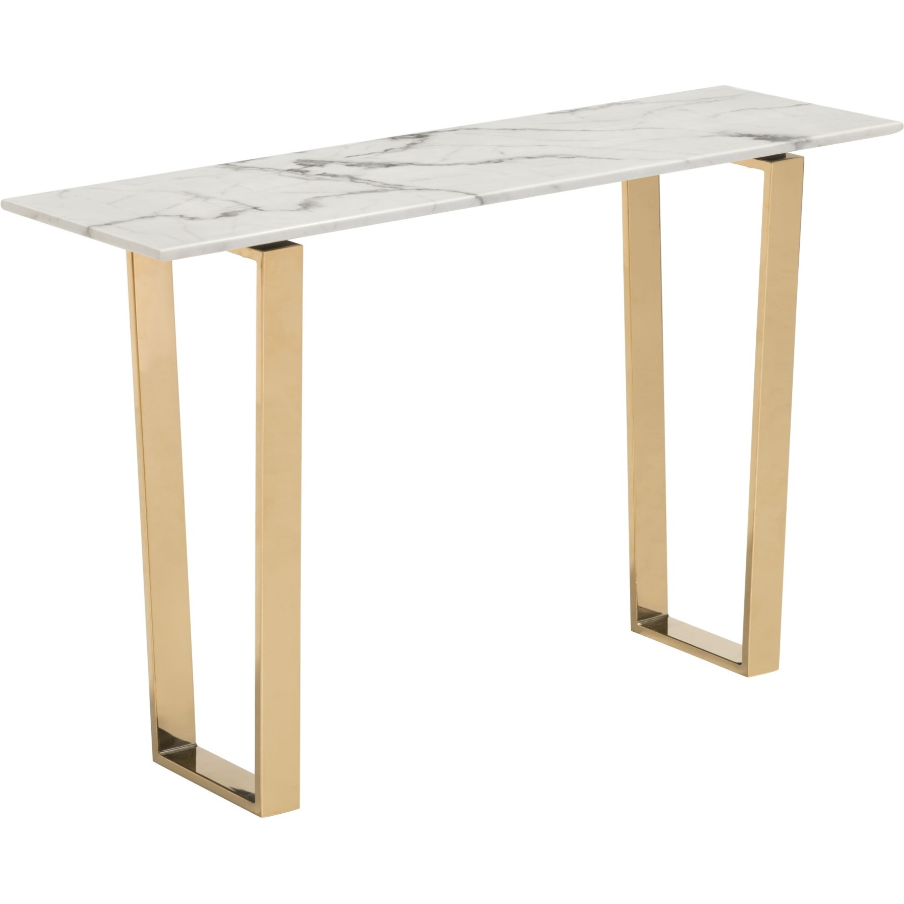 Atlas Console Table White And Gold