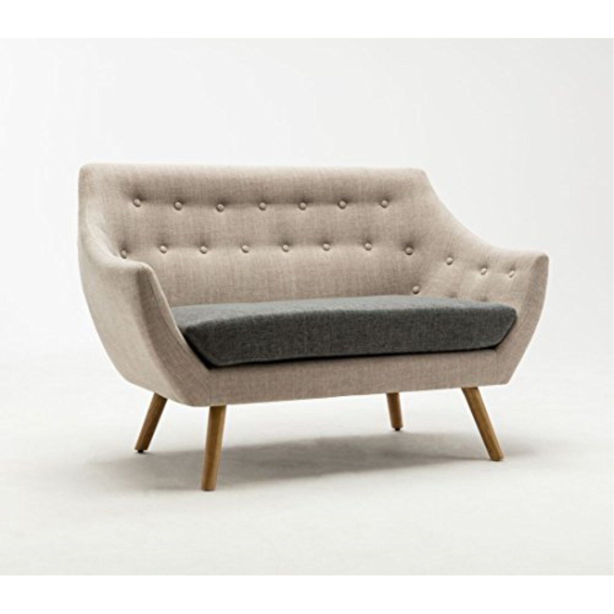 Kara Loveseat [Light Gray  Dark Gray Seat]