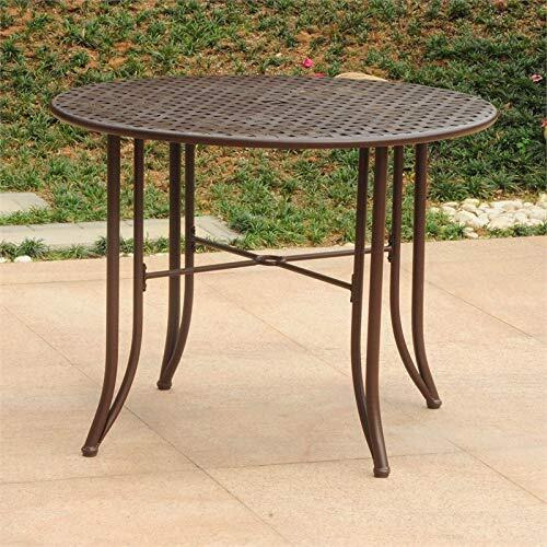 Mandalay Iron Outdoor 39"" Dining Table