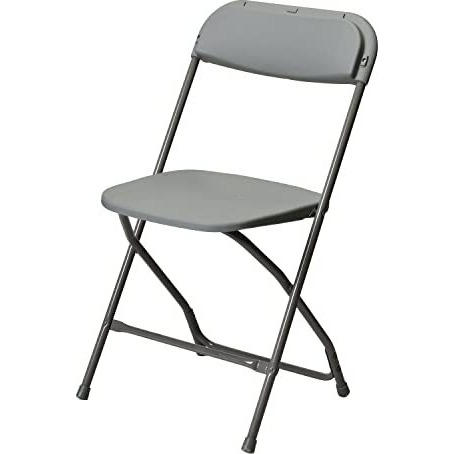 Commerical Seating Products Poly Grey Folding Chairs