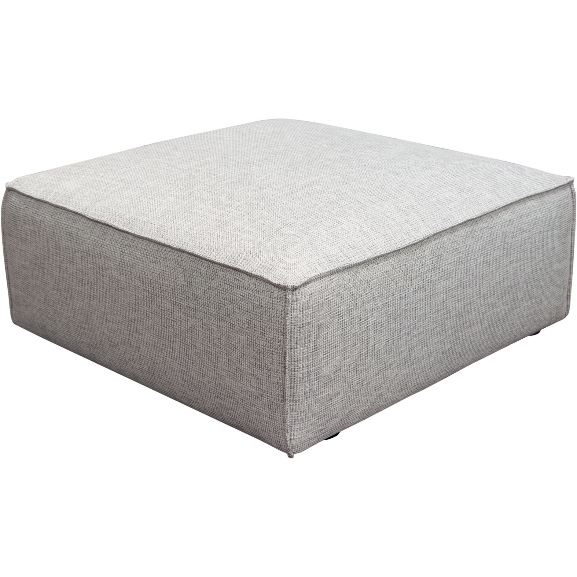 Vice Square Ottoman In Barley Fabric By Diamond Sofa