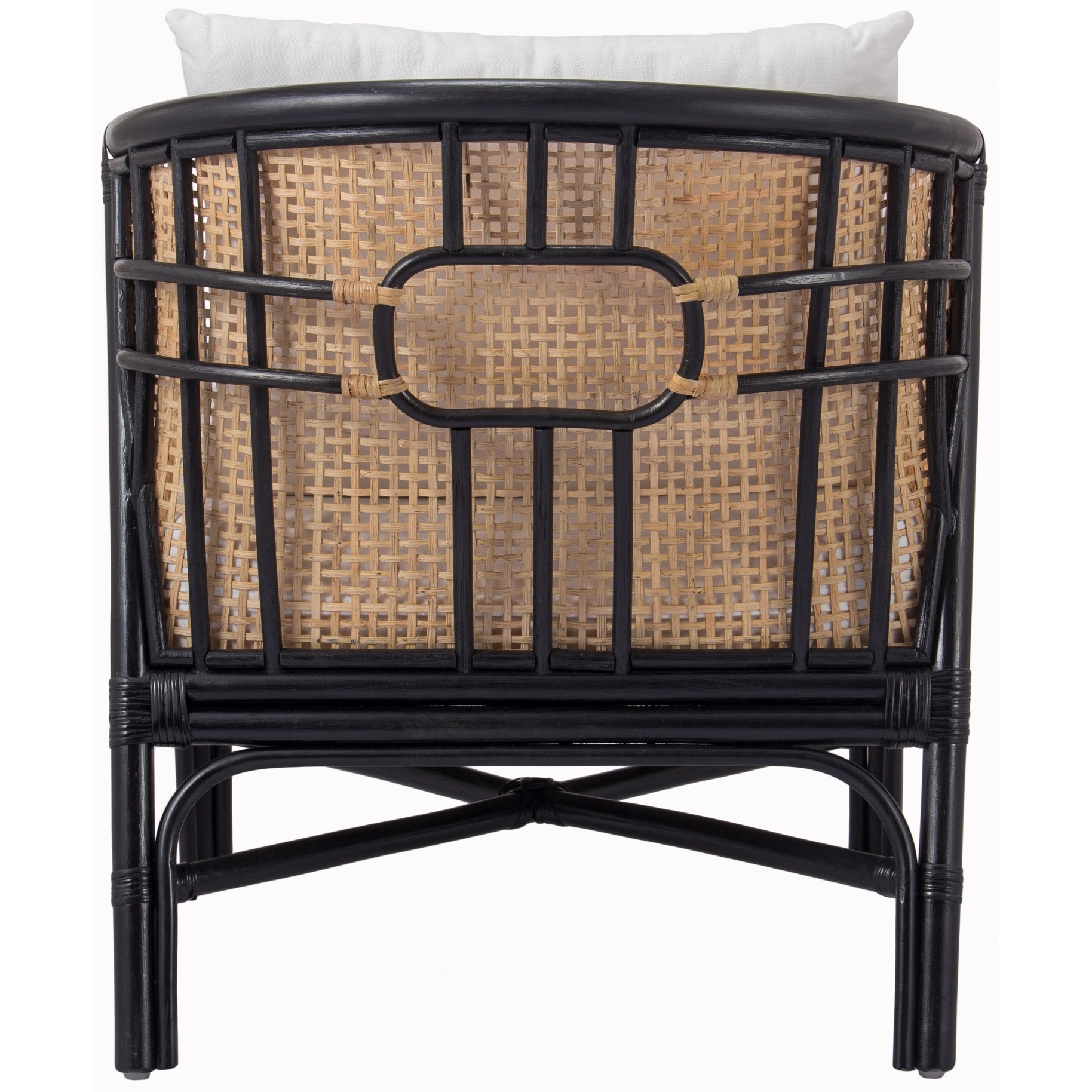 Ferrara Rattan Accent Chair - Black/Natural