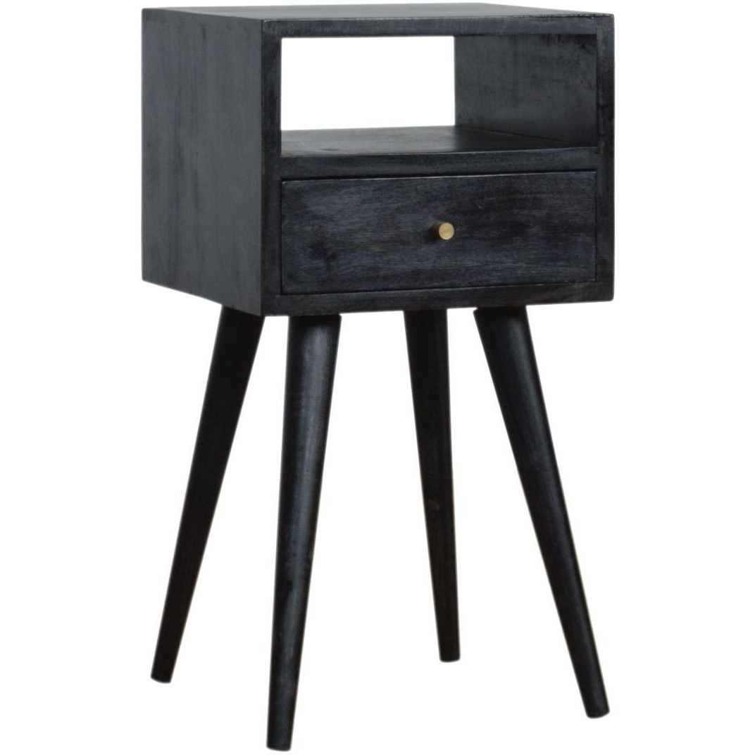 Mini Ash Black Bedside