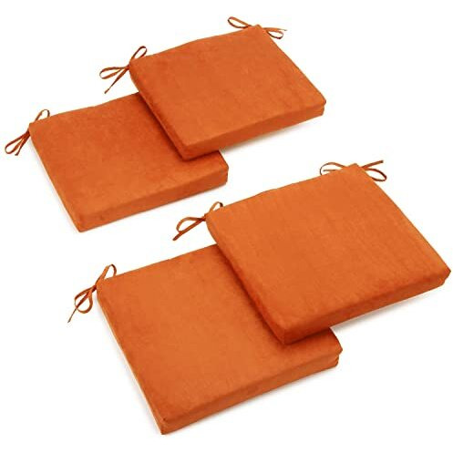 20-Inch By 19-Inch Solid Microsuede Chair Cushions (Set Of 4) 93454-4Ch-Ms-Td