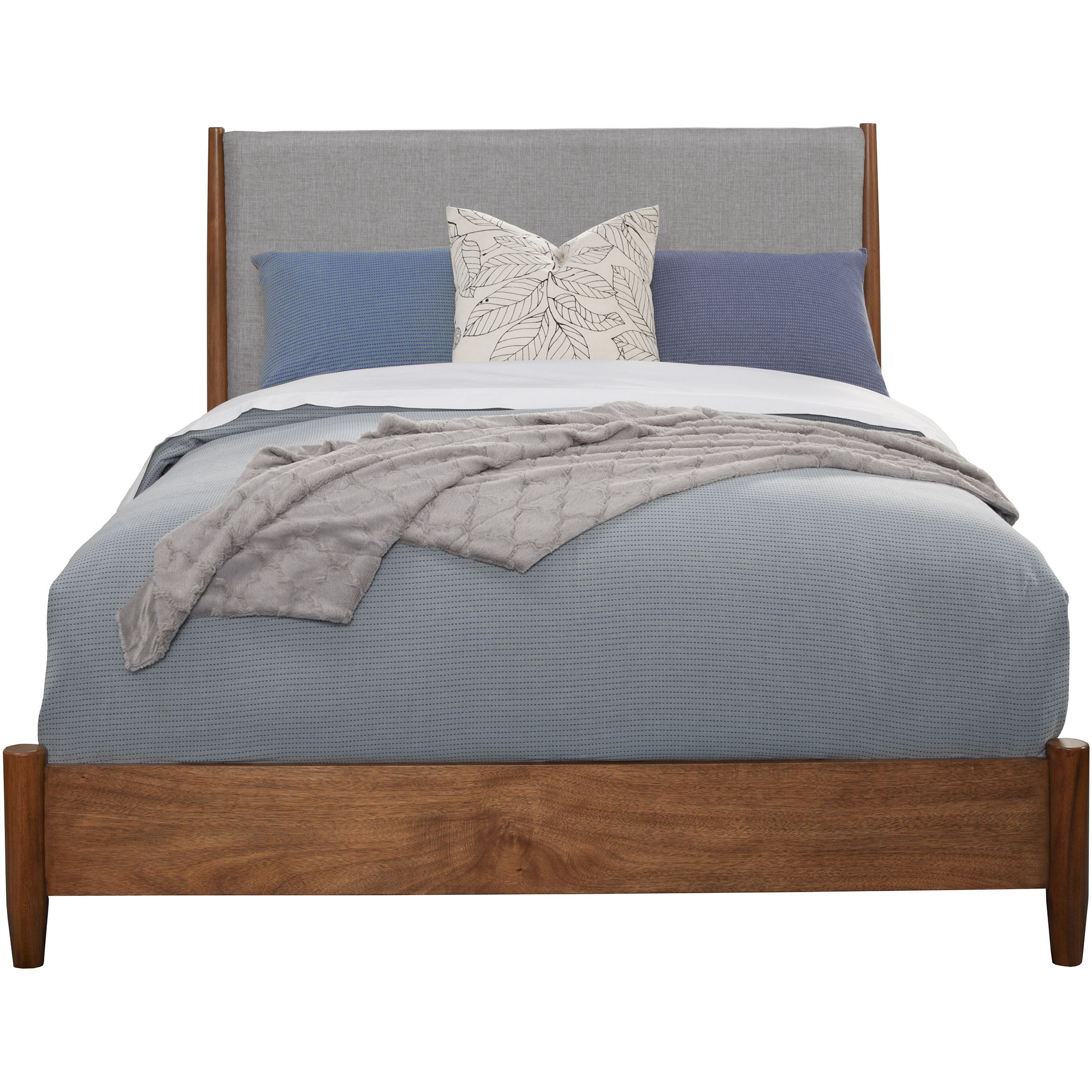 Flynn California King Panel Bed  Acorn/Grey