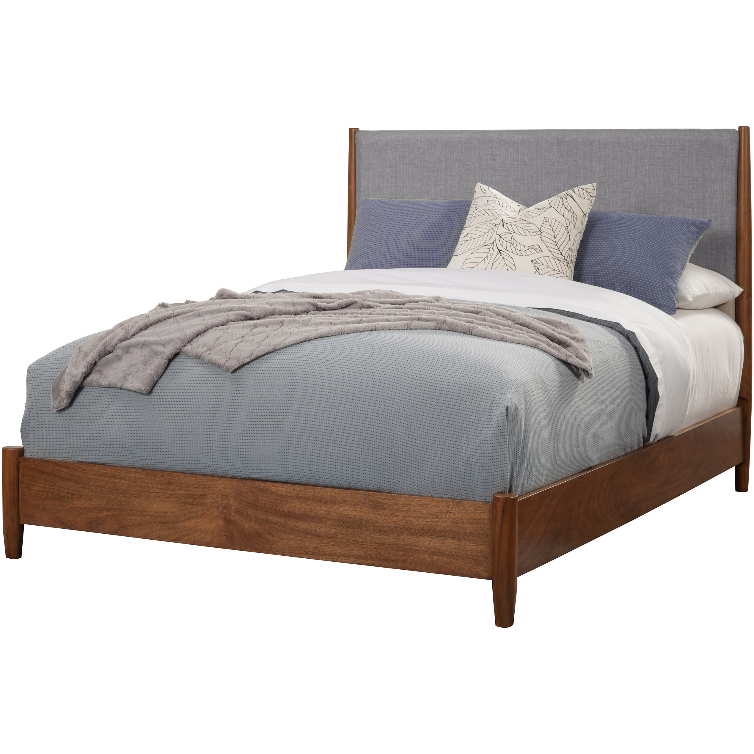 Flynn California King Panel Bed  Acorn/Grey