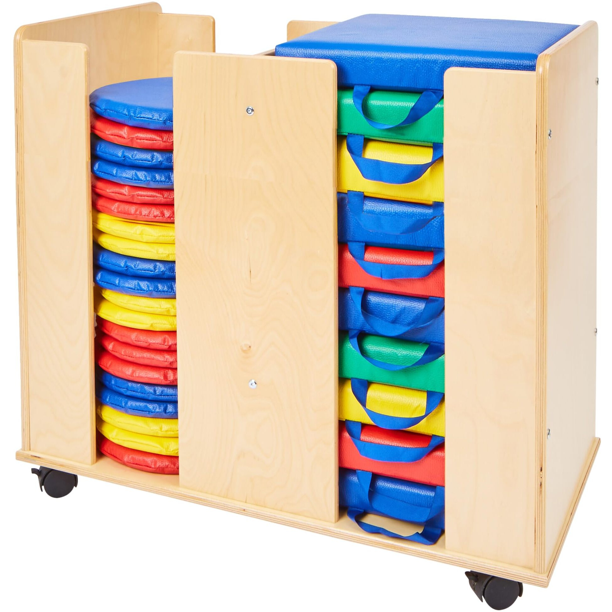 Childcraft Mobile Double Cushion Cart  32-3/4 X 17-1/3 X 26 Inches