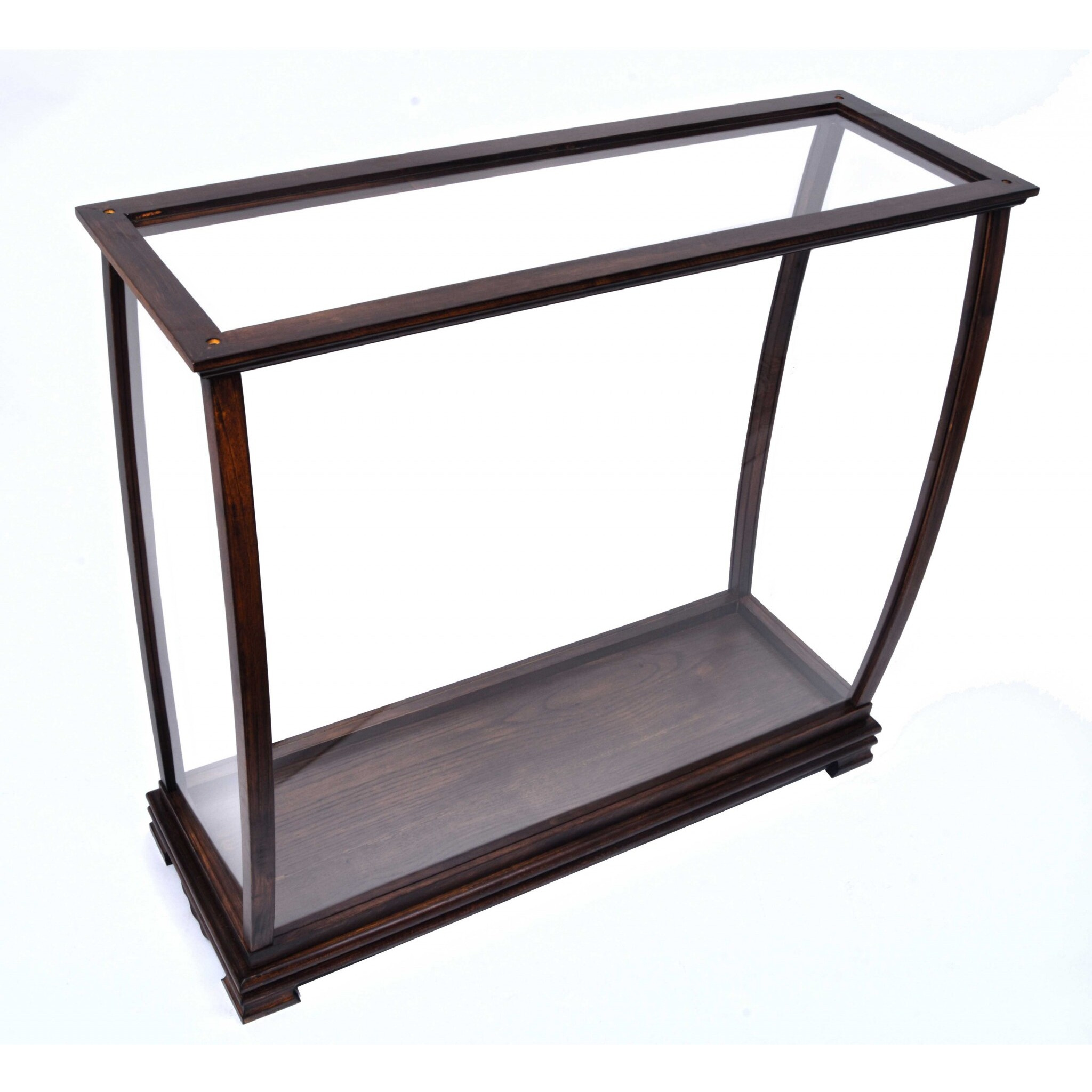 13"" X 34"" X 31.5"" Classic Brown For Midsize Tall Ship  Display Case