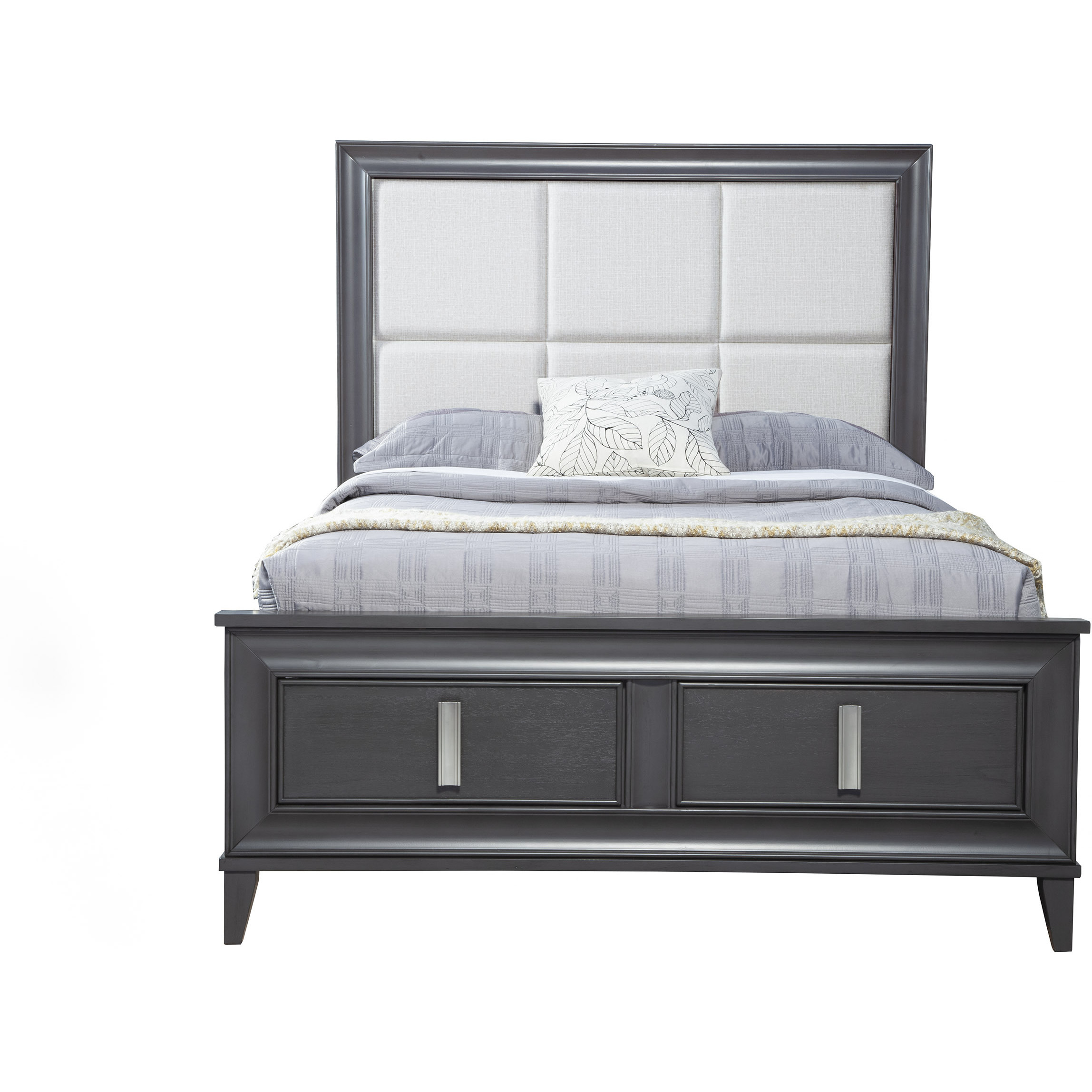 Lorraine Standard King Storage Bed  Dark Grey