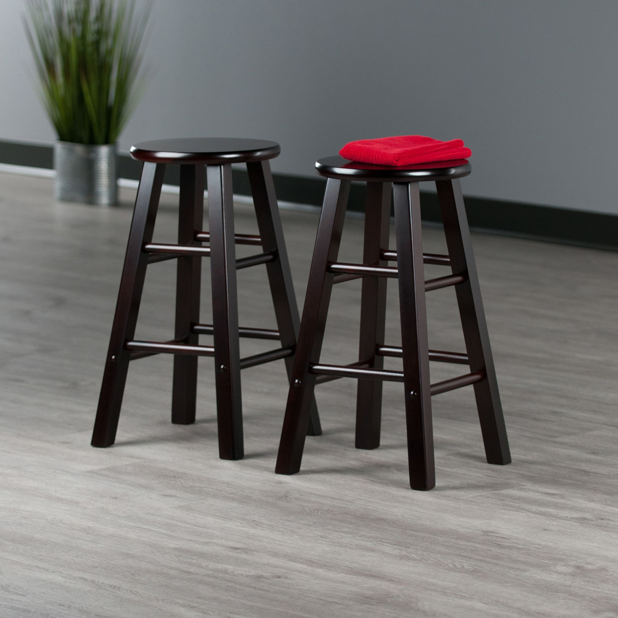 Element Counter Stools  2-Pc Set  Espresso(D0102Hxvue8.)