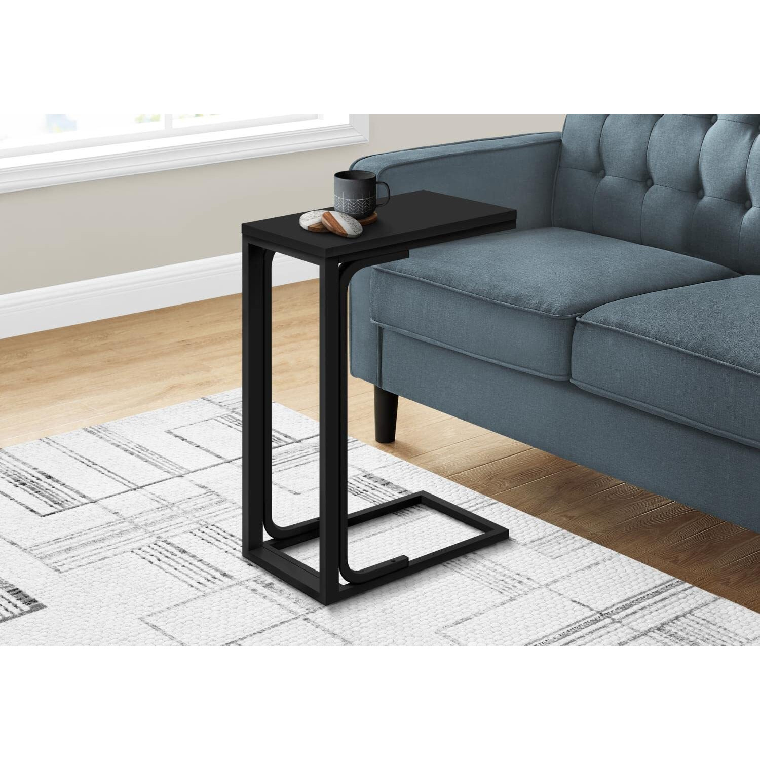 Accent Table - 25"&quotH / Black / Black Metal I 3477