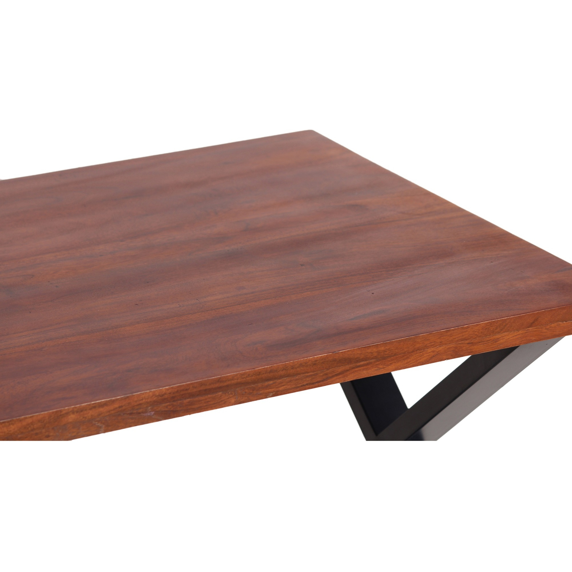 Amerihome Acacia Cross Leg Coffee Table