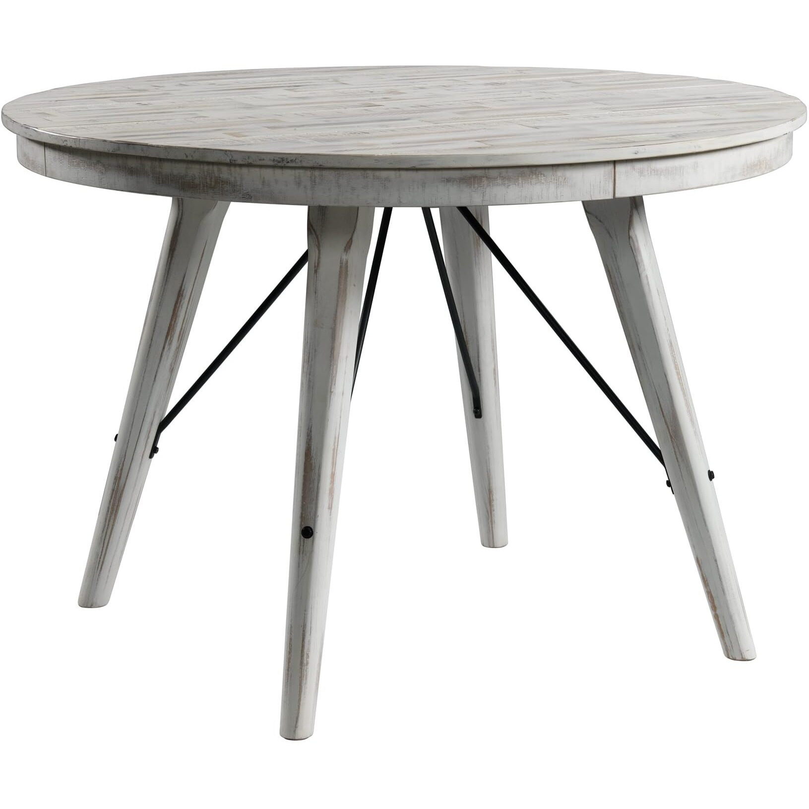 Counter Table  52"" Round In Weathered White