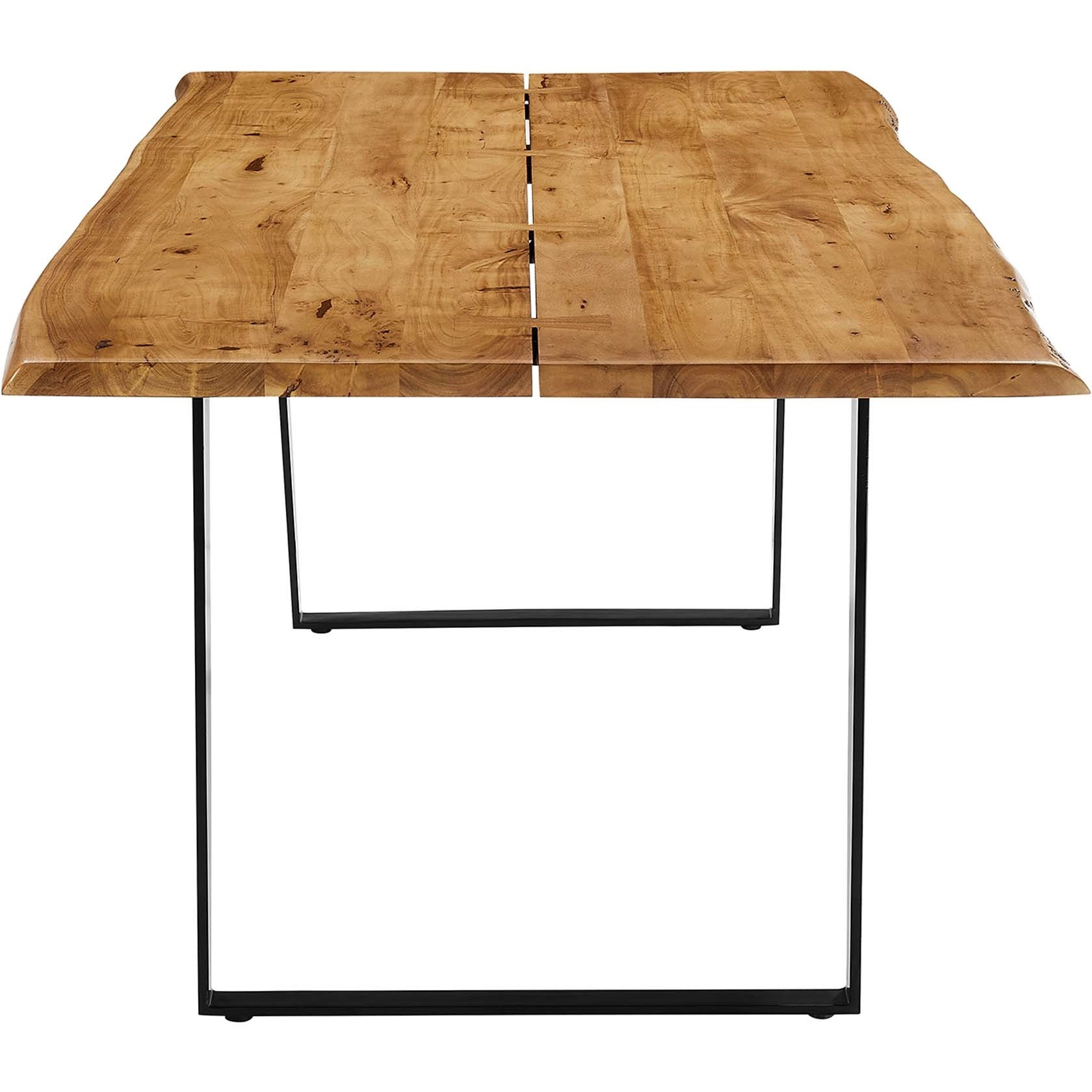 Viggo 74"" Live Edge Acacia Wood Dining Table