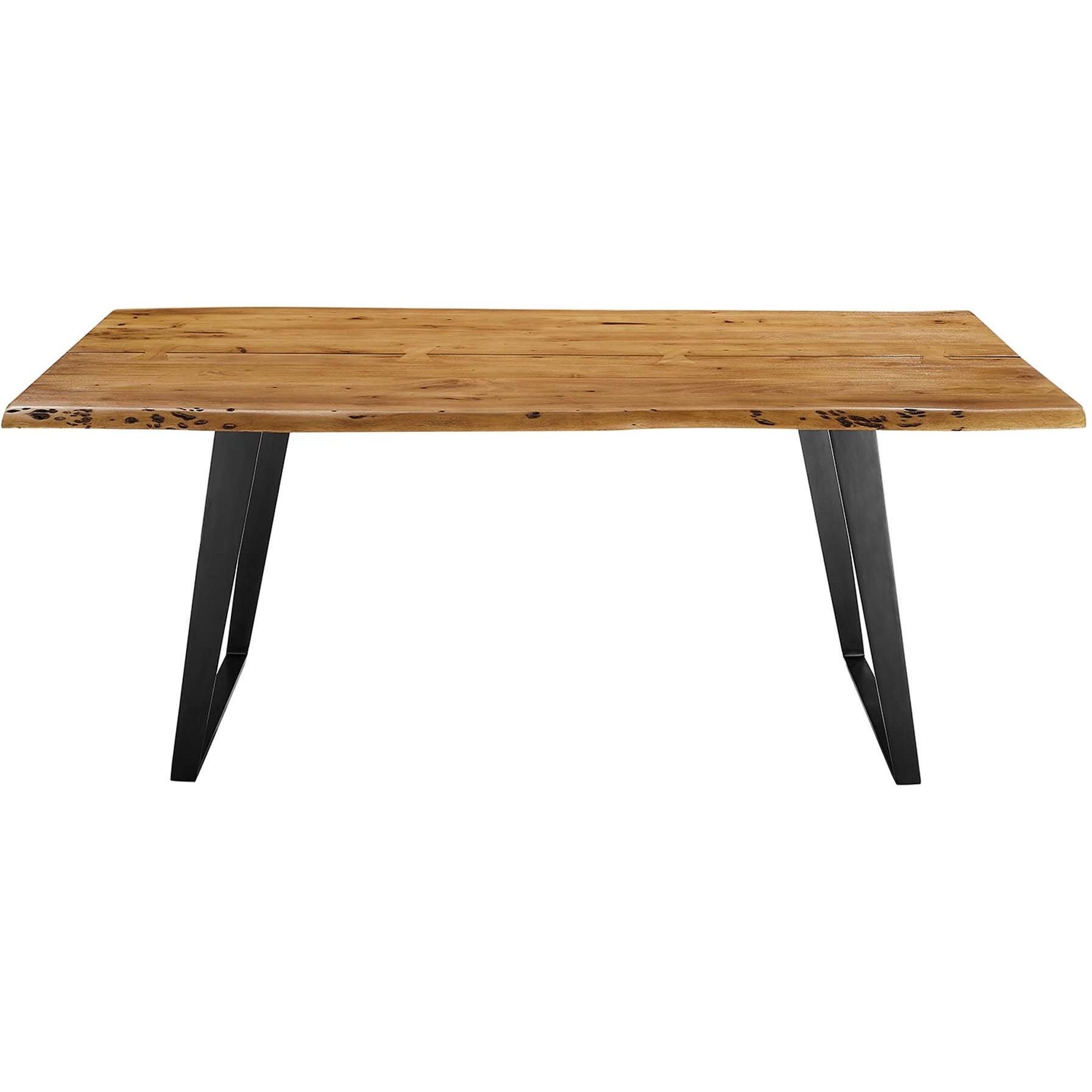 Viggo 74"" Live Edge Acacia Wood Dining Table