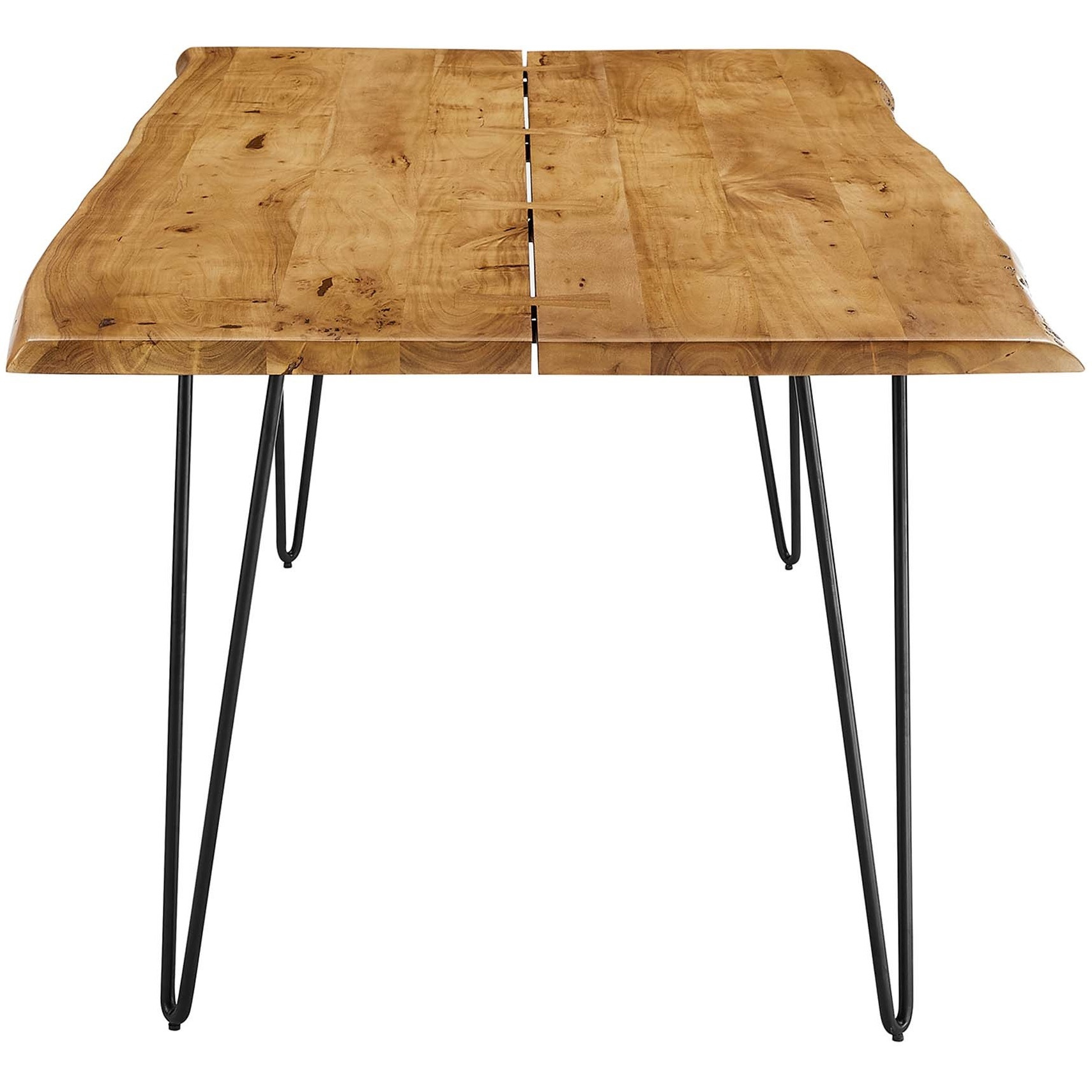 Ardor 74"" Live Edge Acacia Wood Acacia Wood Dining Table