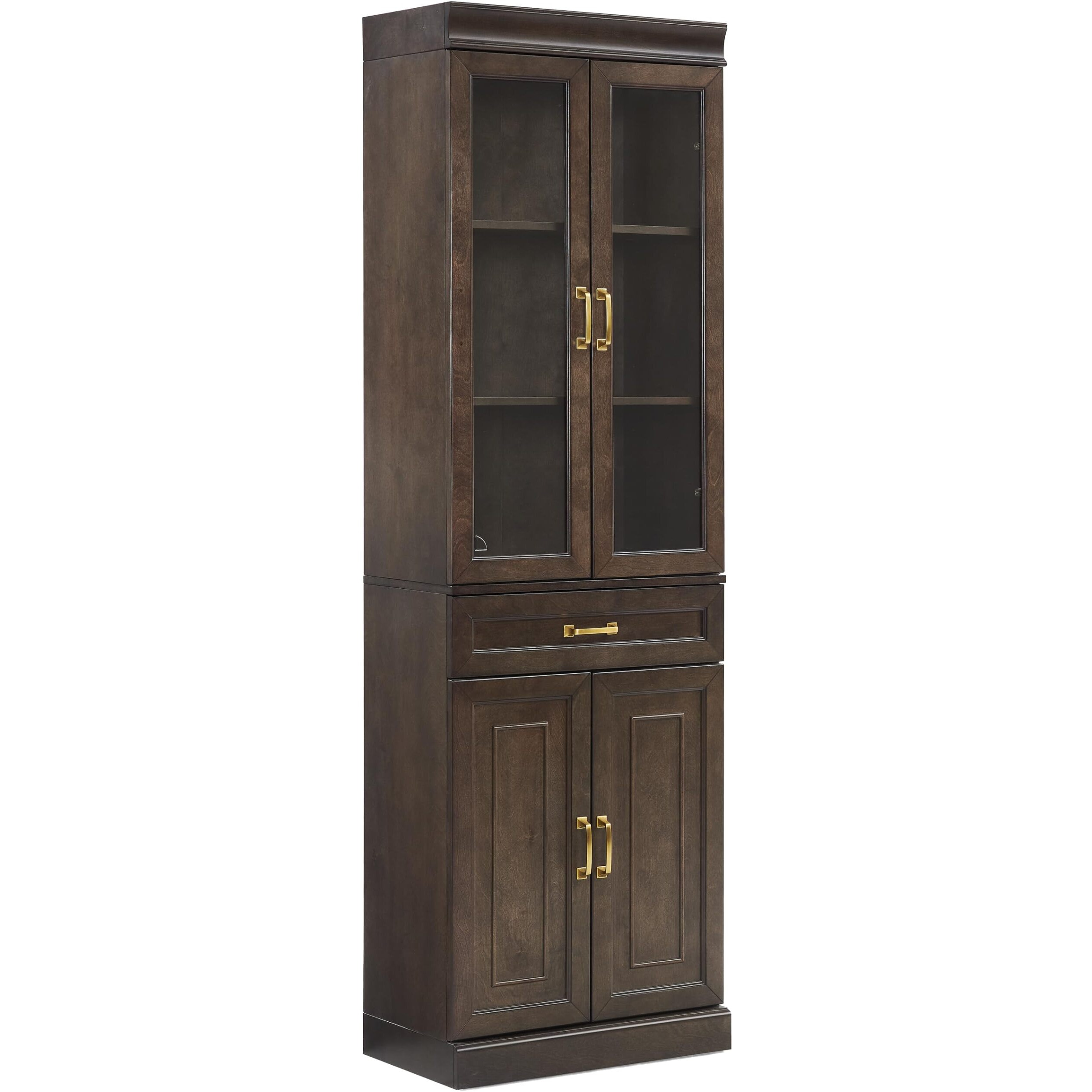 Stanton Glass Door Kitchen Storage Pantry Cabinet