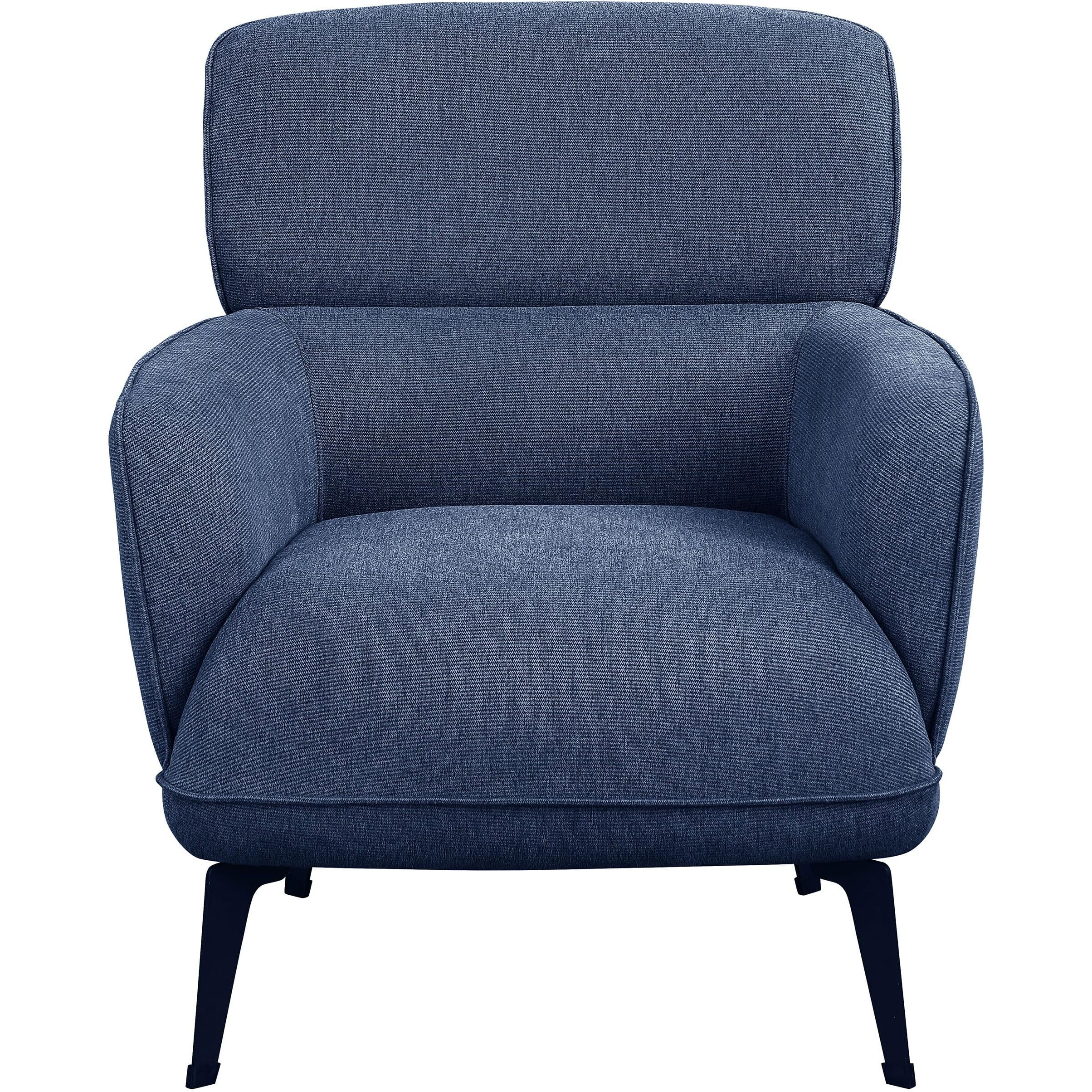 Andrea Heavy Duty High Back Accent Chair Blue