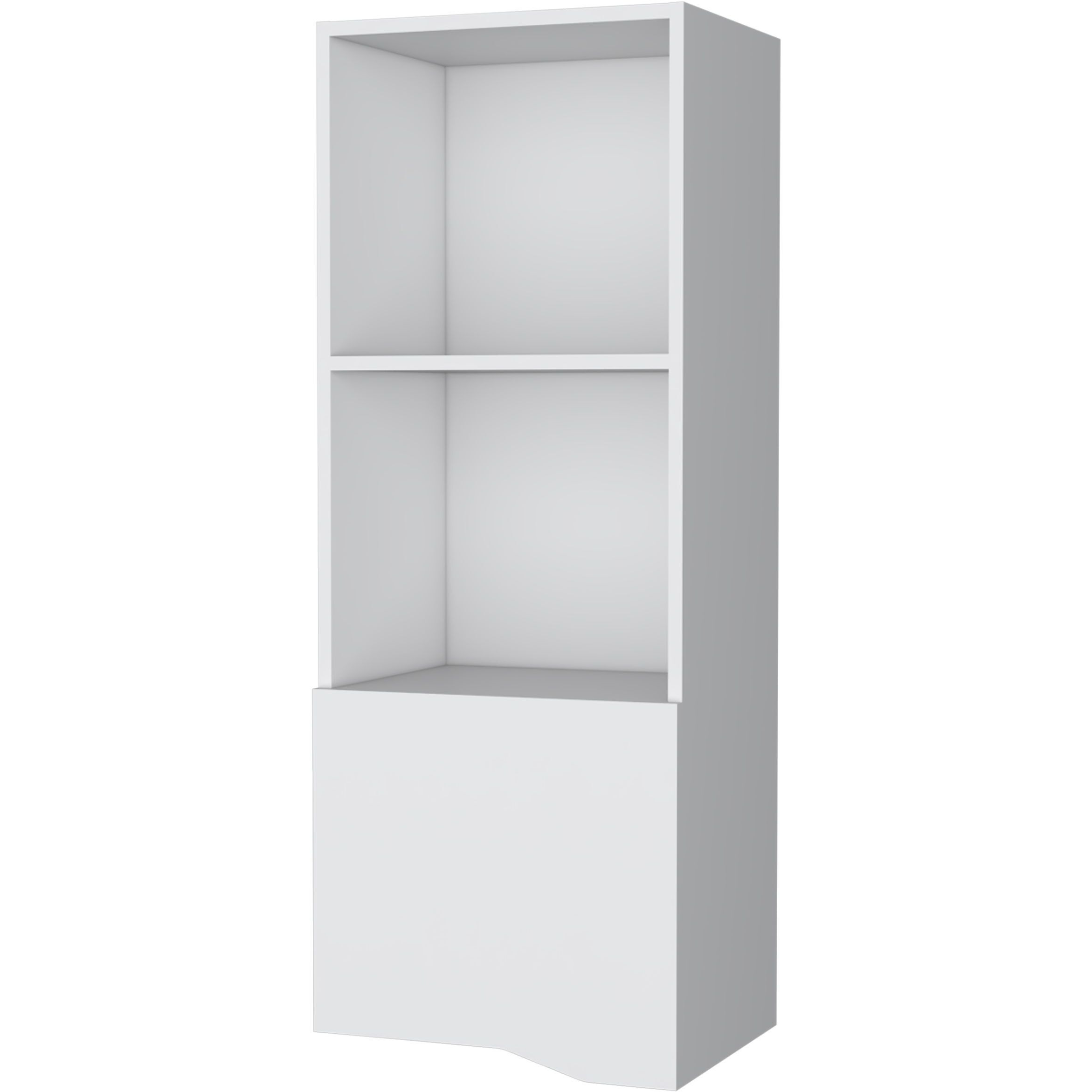 Pima Wall Cabinet In Melamine With One Door  White