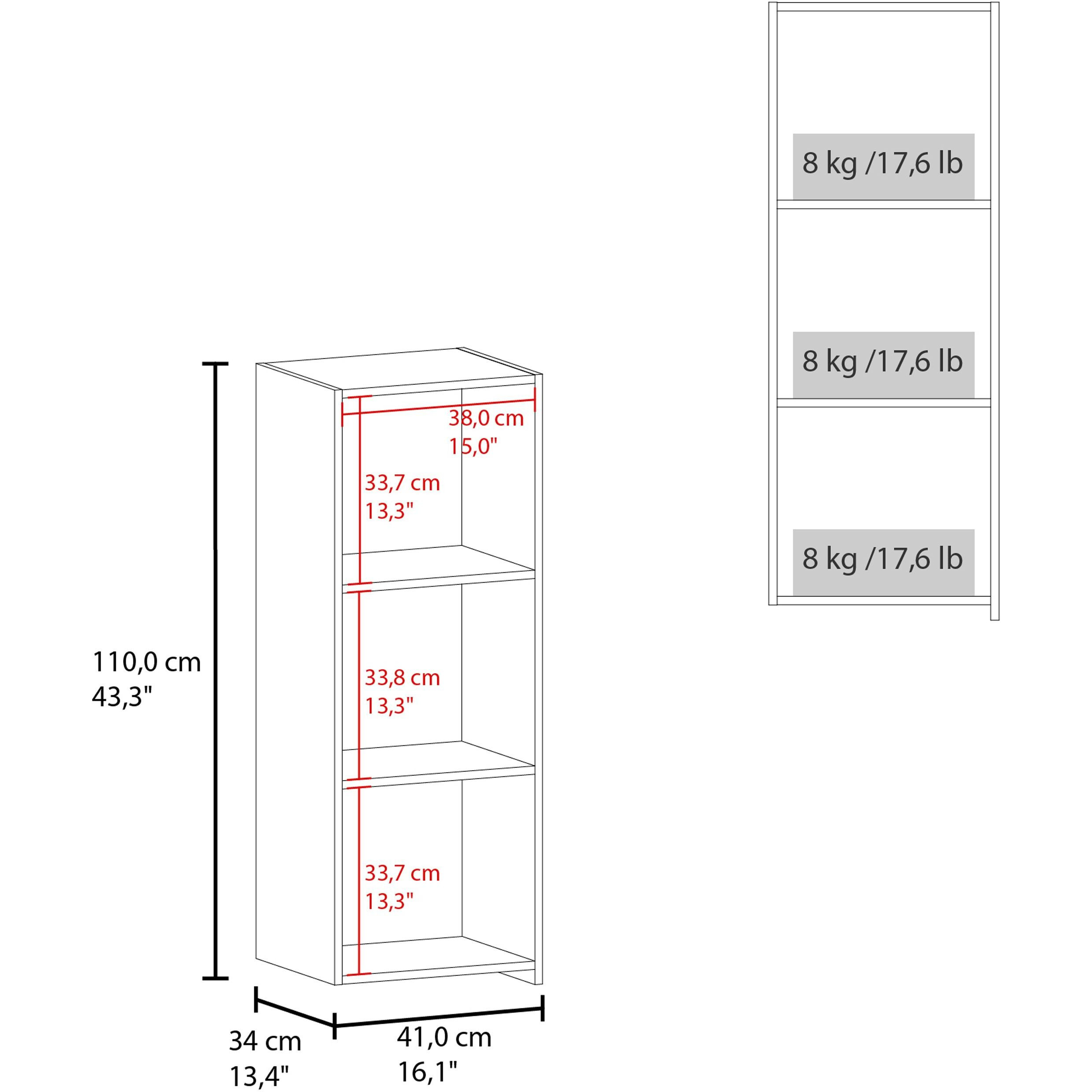 Pima Wall Cabinet In Melamine With One Door  White