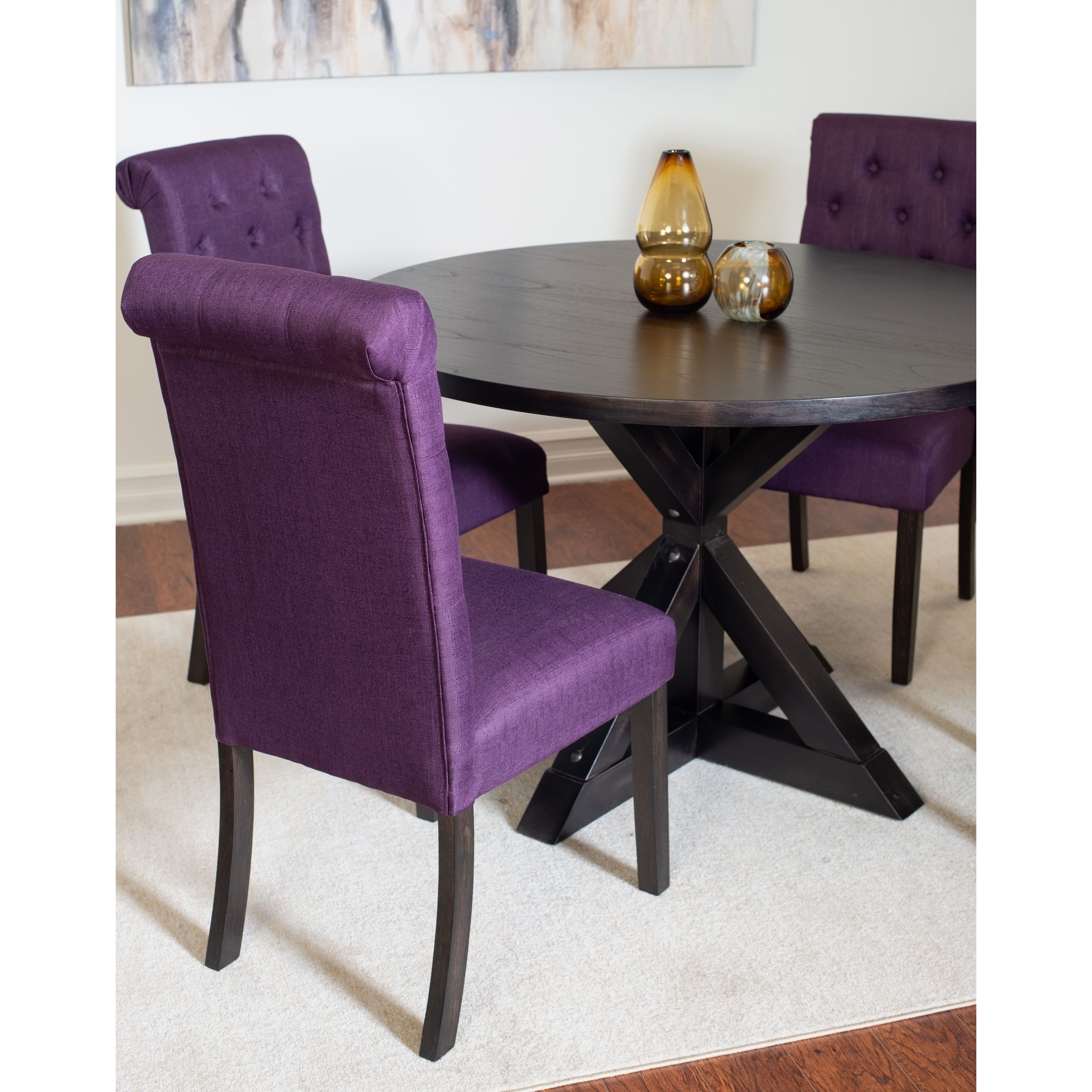 Nylander 5-Piece Dining Set  Cross-Buck Dining Table With 4 Stylish Chairs