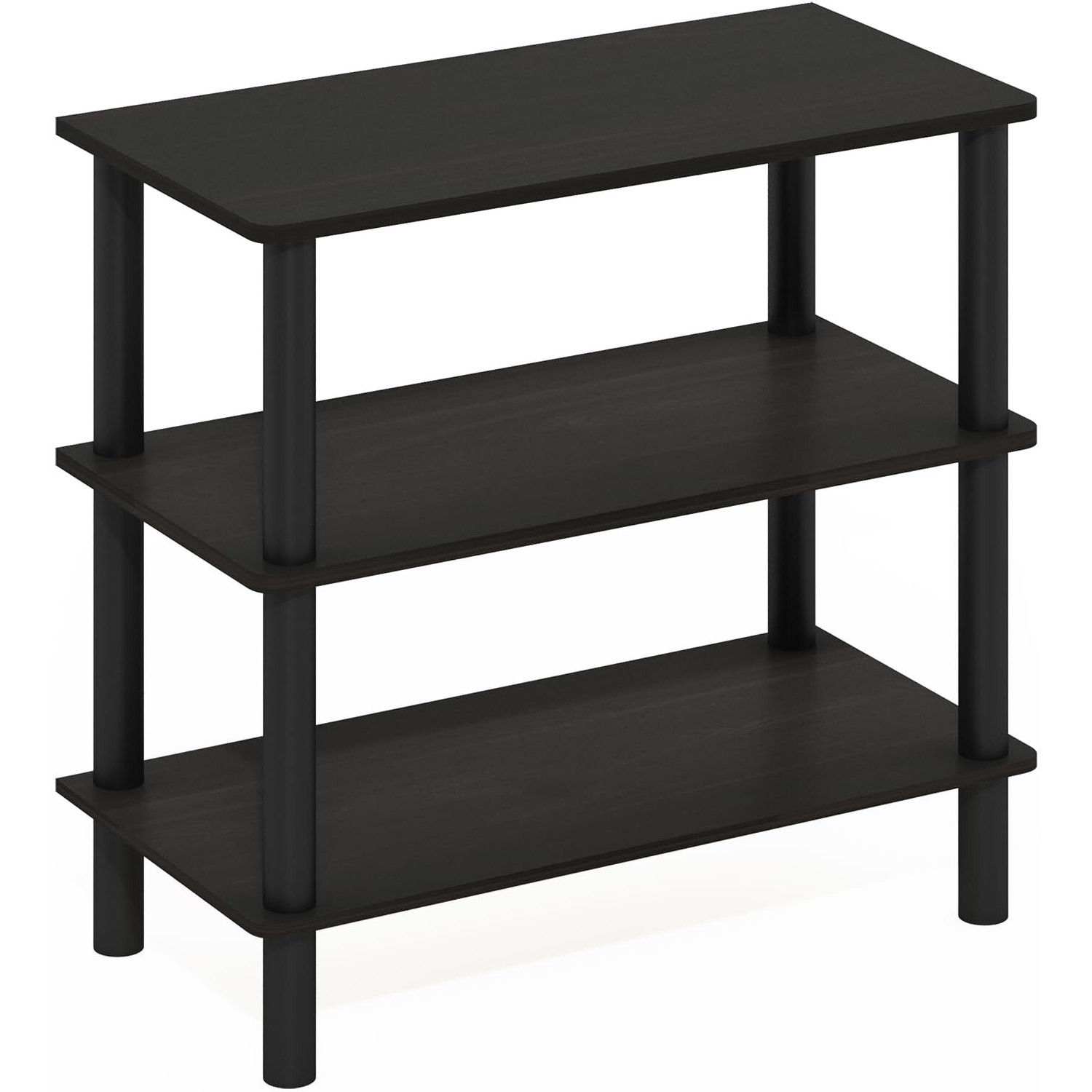 3-Tier Freestanding Shoe Rack Storage Organizer  Espresso/Black