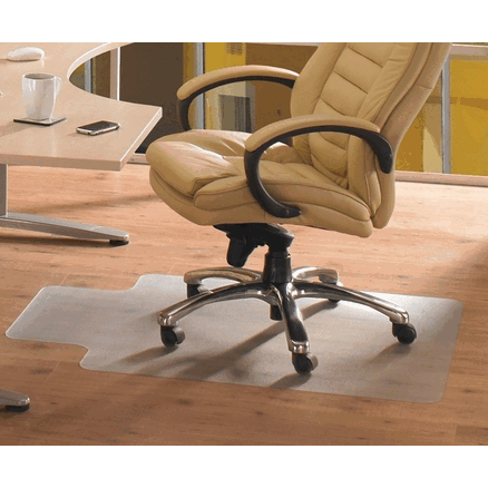 Floortex Cleartex 129020Lv Advantagemat Pvc Rectangular Lipped Chair Mat For Hard Floor And Carpet Tiles 36 X 48 In.