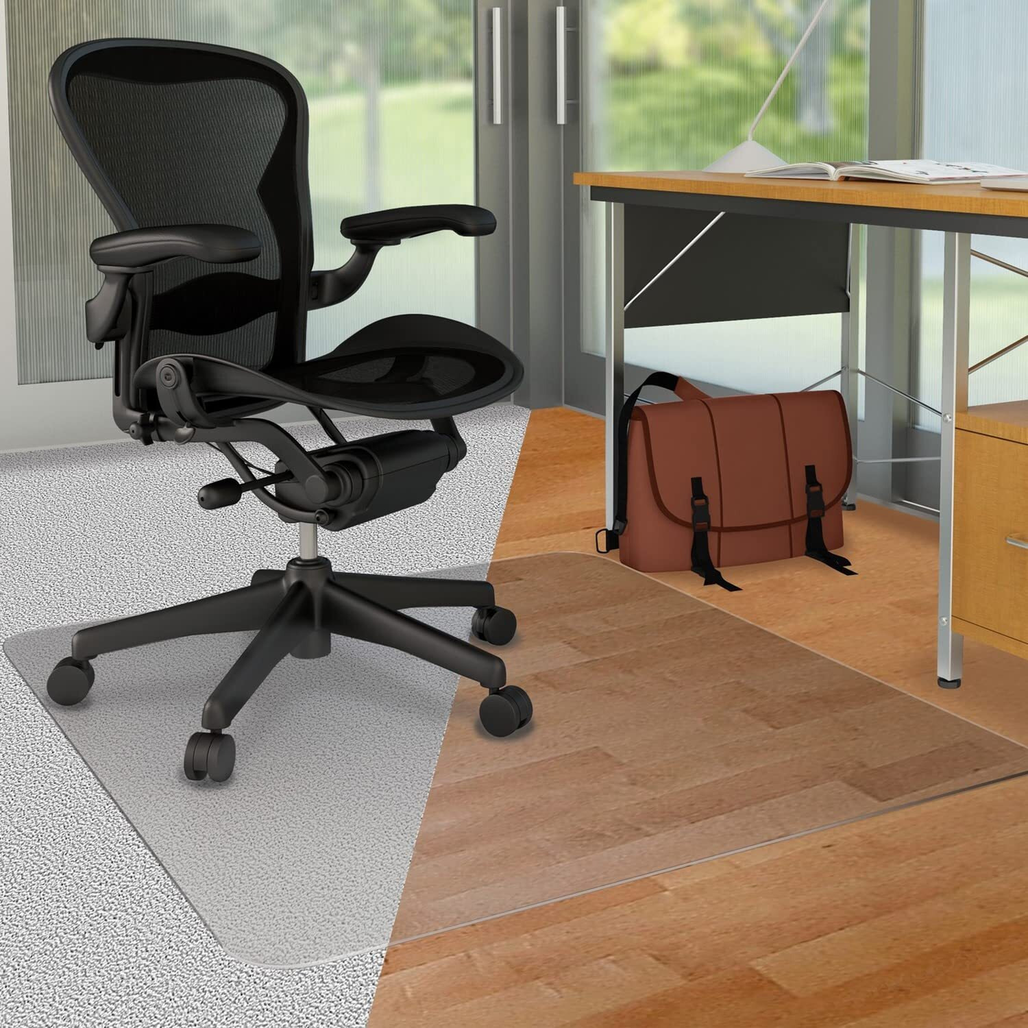 Deflect-O Defcm23232Duo Duo Carpet/Hard Floor Chair Mat