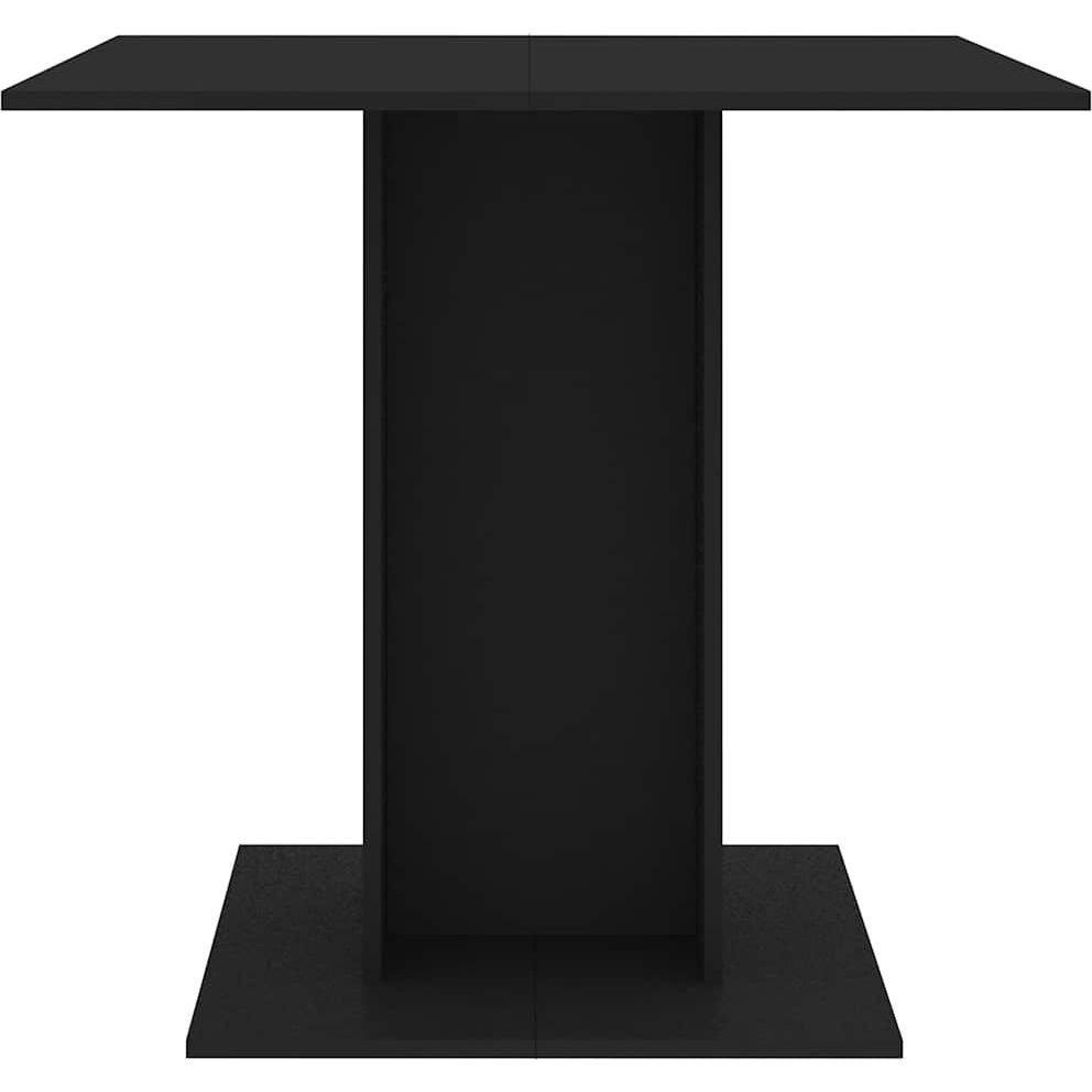 Vidaxl Dining Table Black 31.5"&quotX31.5"&quotX29.5"" Engineered Wood