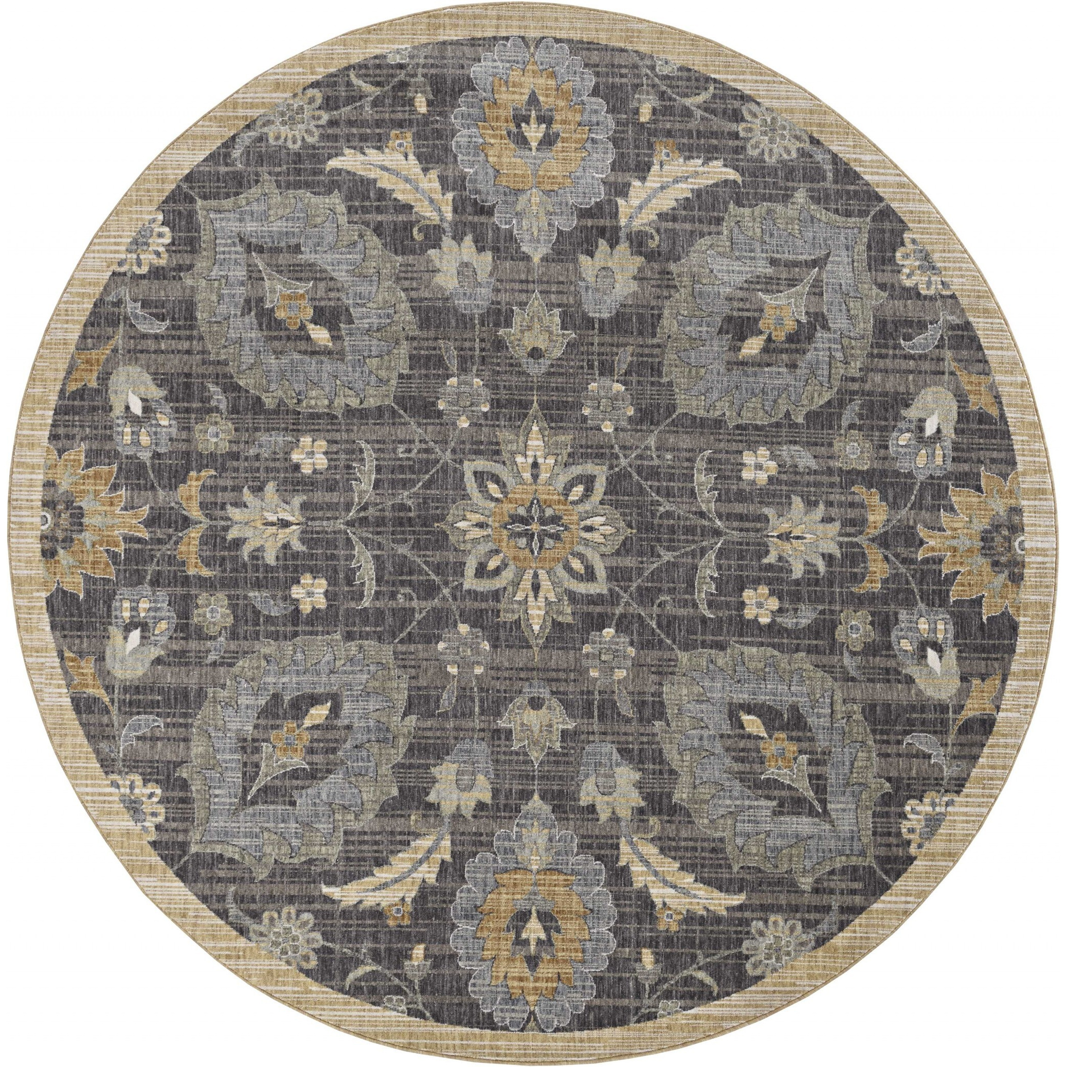 108 X 108 Taupe Wool Rug