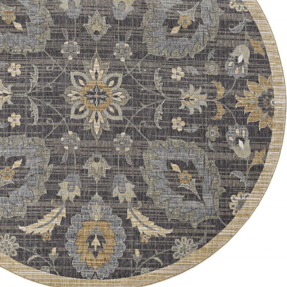 108 X 108 Taupe Wool Rug