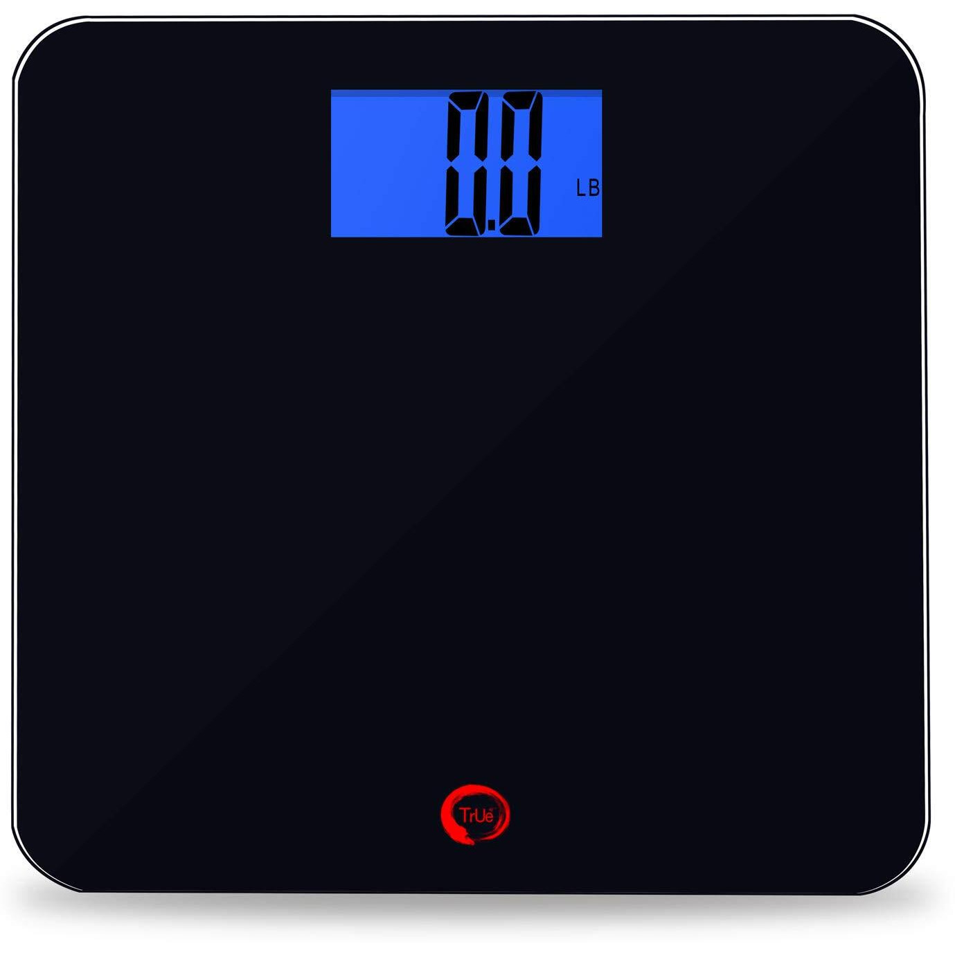 True 42 Echo-400 Large Talking Bathroom Scale  400Lb Capacity- Extra Wide Platform- Large Lcd Display- Precision Digital Scale