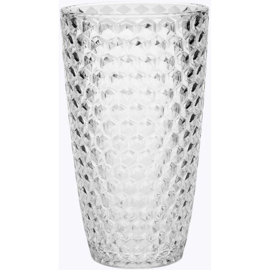 Designer Acrylic Diamond Cut Clear Drinking Glasses Hi Ball Set Of 4 (19Oz)  Premium Quality Unbreakable Stemless Acrylic Drinking Glasses For All Purpose(D0102H5L7Xx)