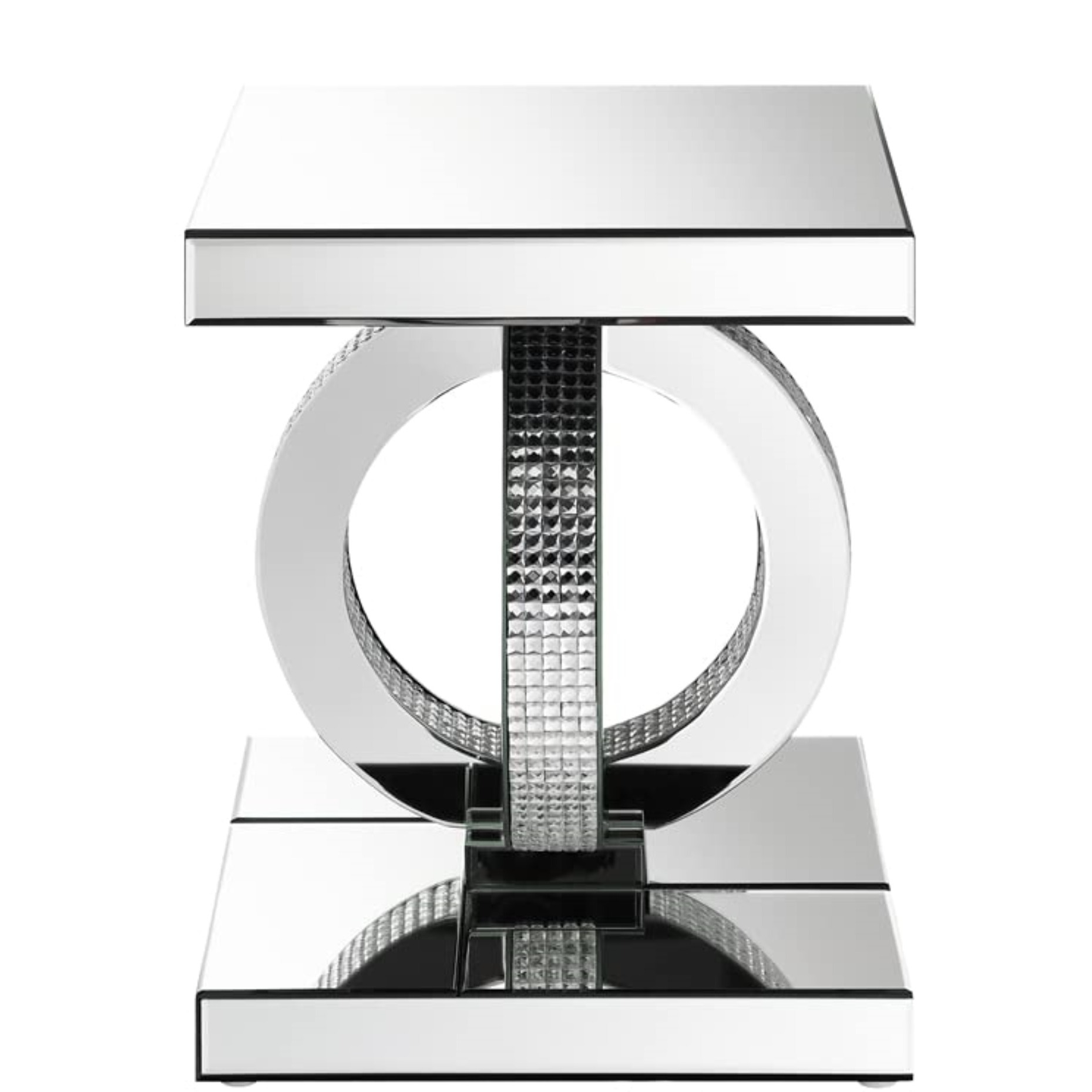 Breena Square End Table Mirror