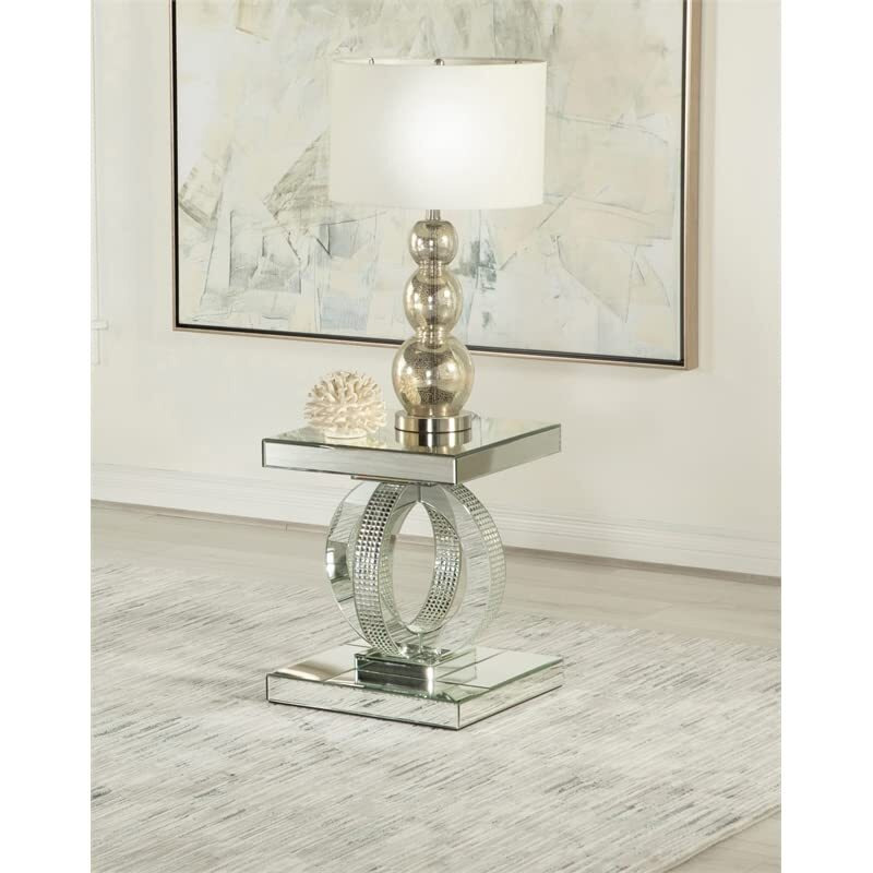 Breena Square End Table Mirror