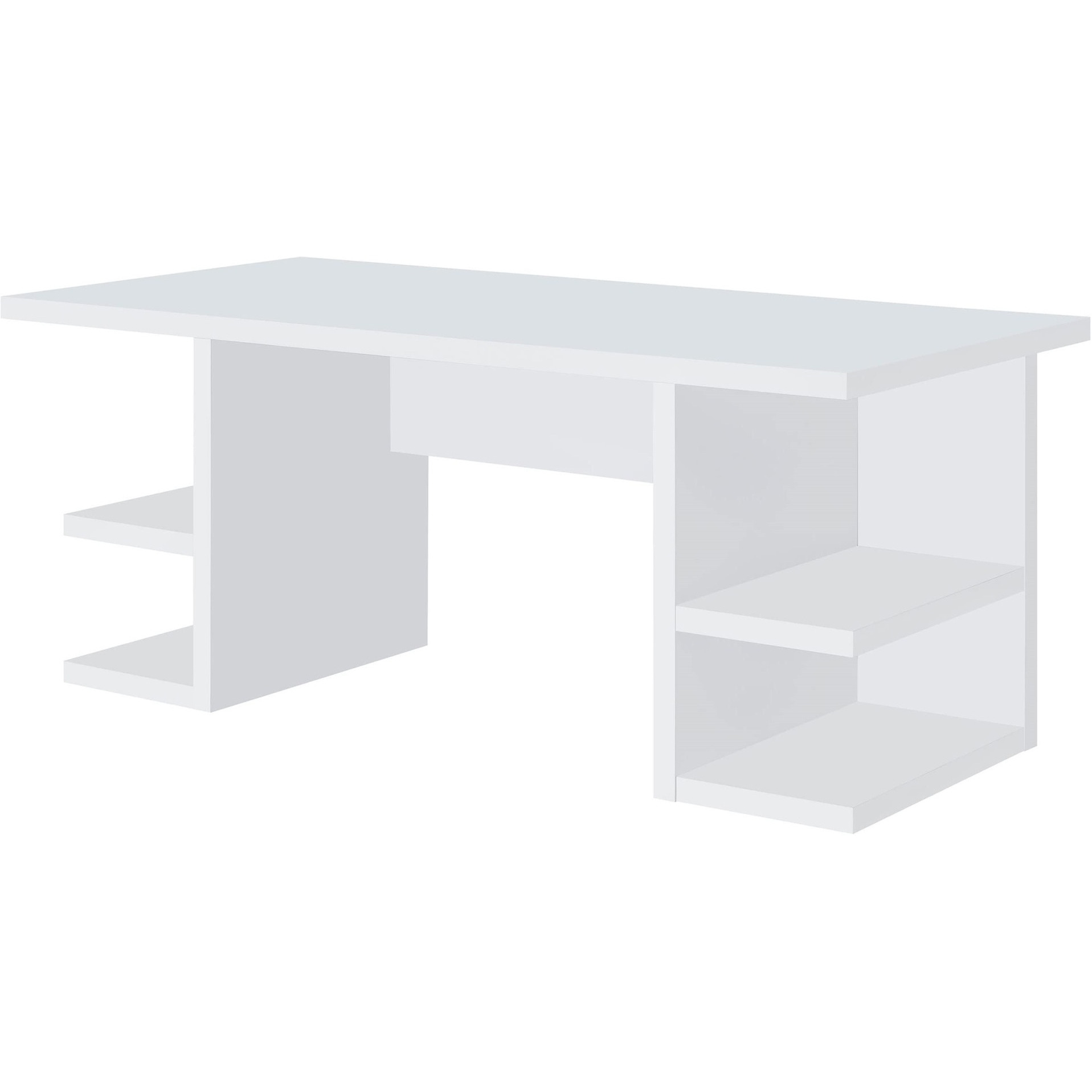 Alice Writing Desk White With Open Shelves