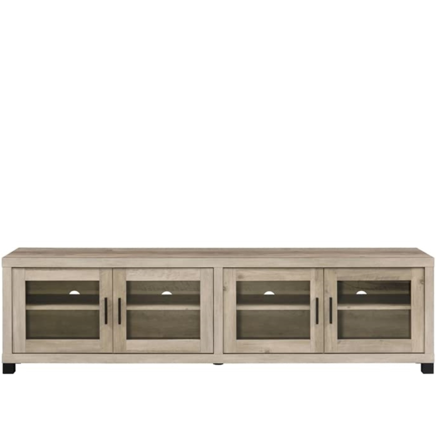 Sachin Rectangular Tv Console With Glass Doors