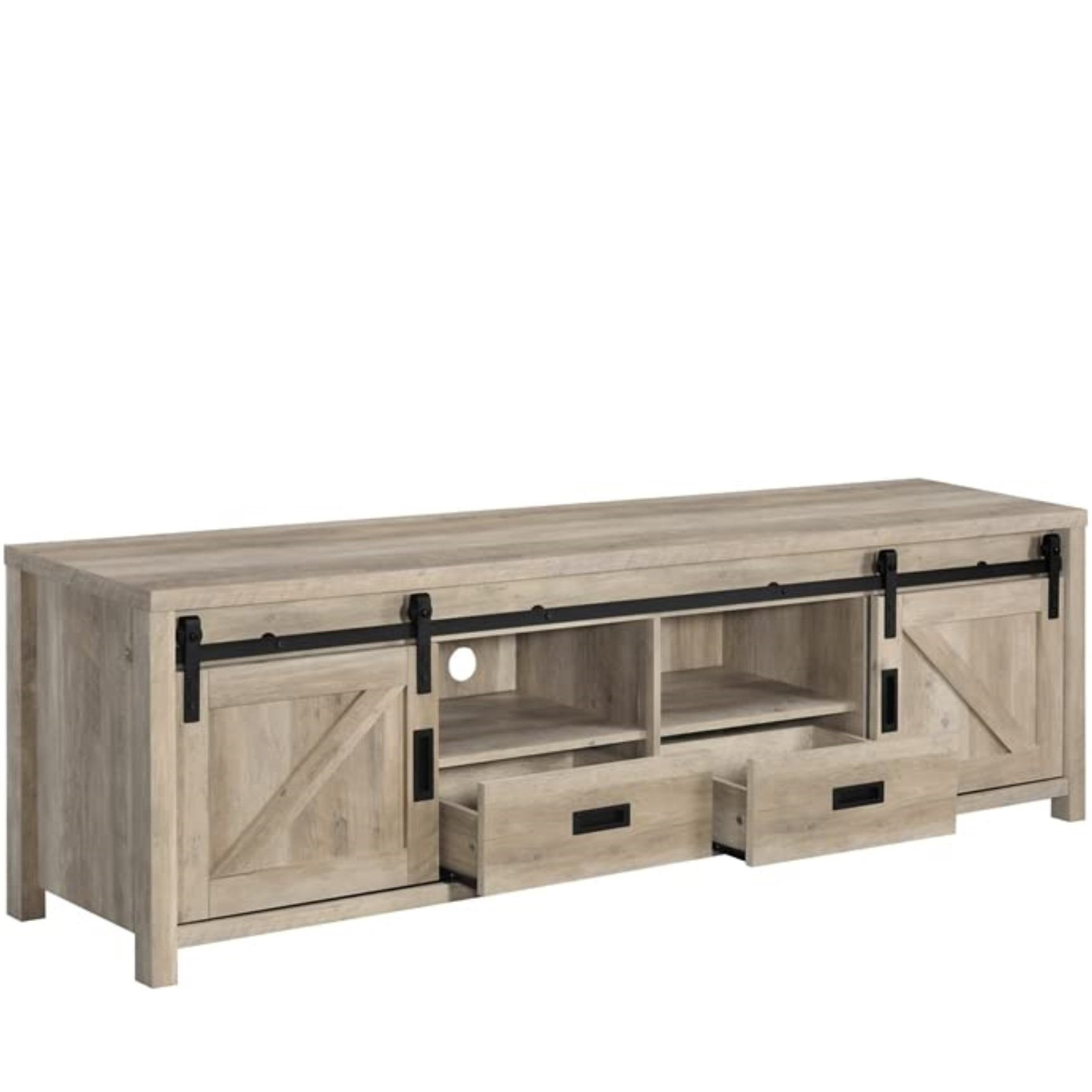 Madra Rectangular Tv Console With 2 Sliding Doors