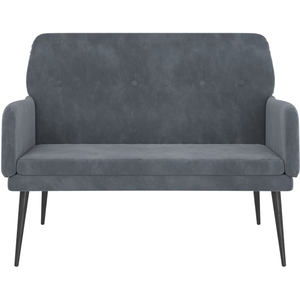 Vidaxl Bench Dark Gray 42.5"&quotX31.1"&quotX31.1"" Velvet