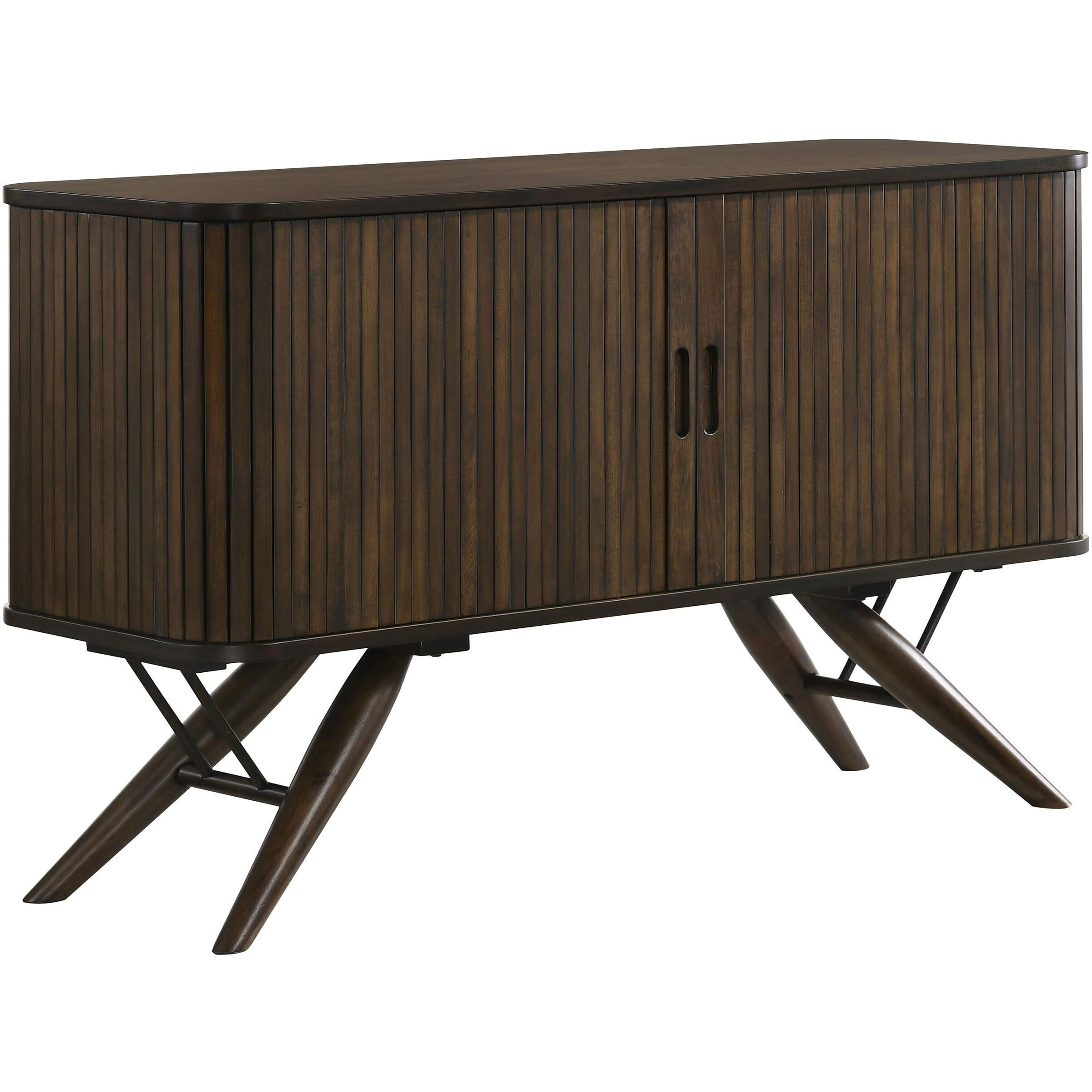 Wes 2-Door Rectangular Server Dark Walnut