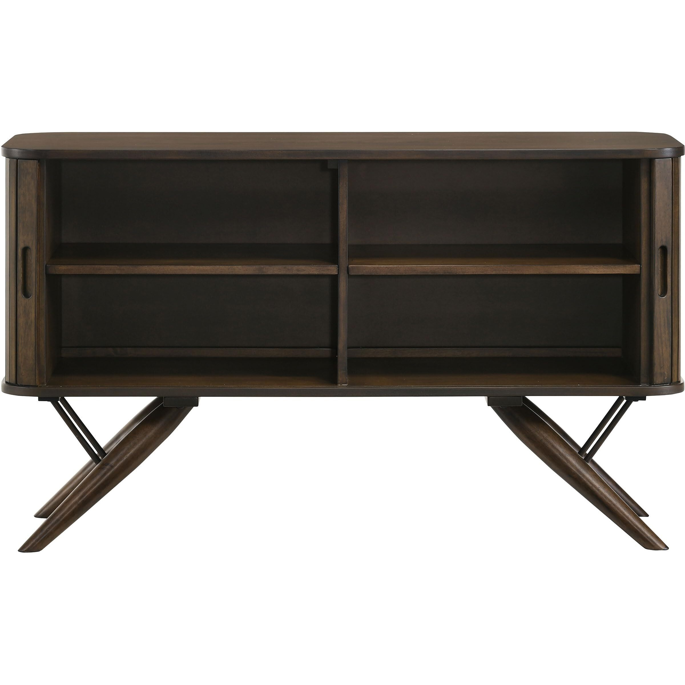 Wes 2-Door Rectangular Server Dark Walnut