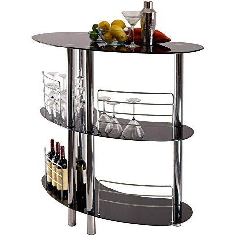 Winsome Martini Wine Storage  Black/Metal