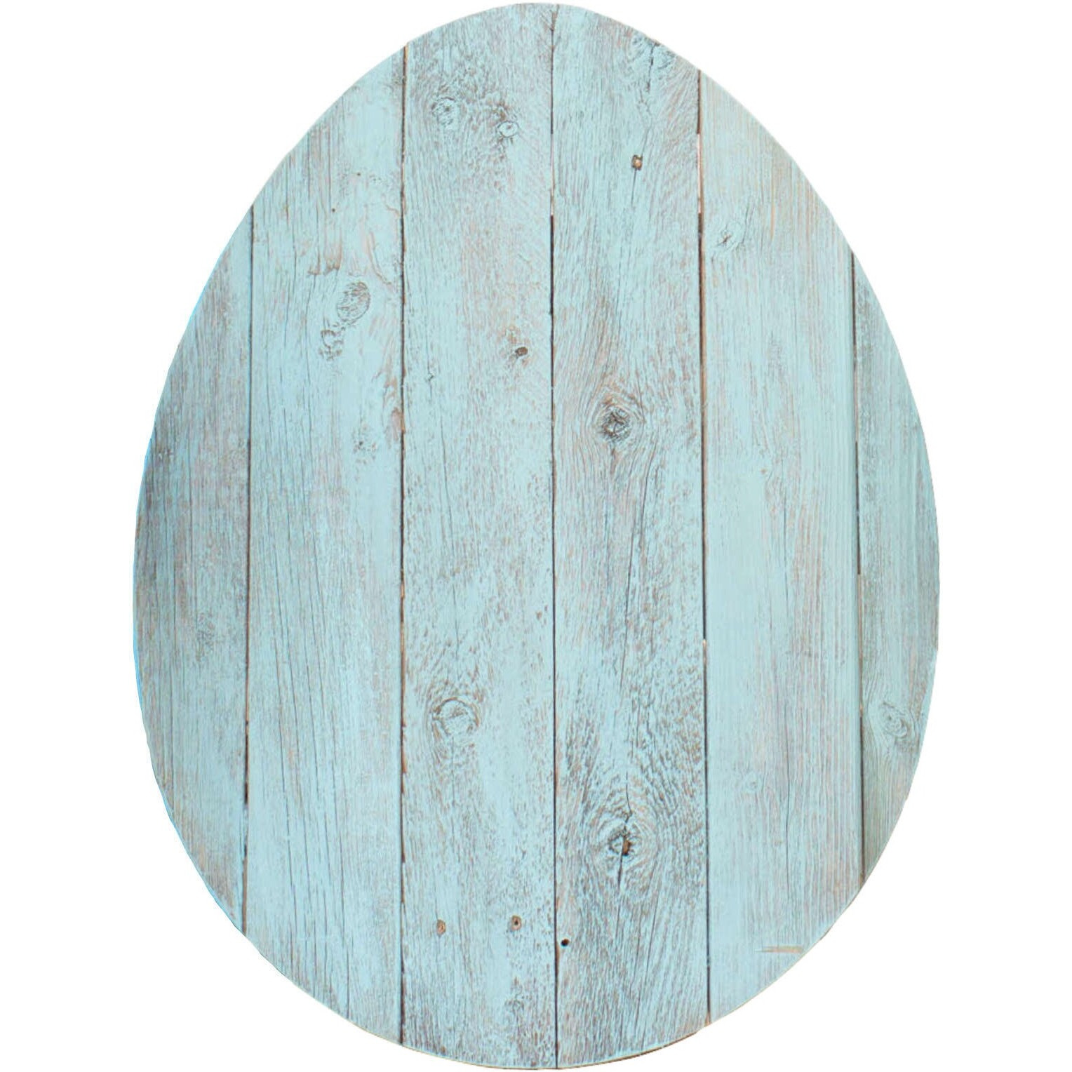 18"" Rustic Farmhouse Turquoise Wooden Large Egg