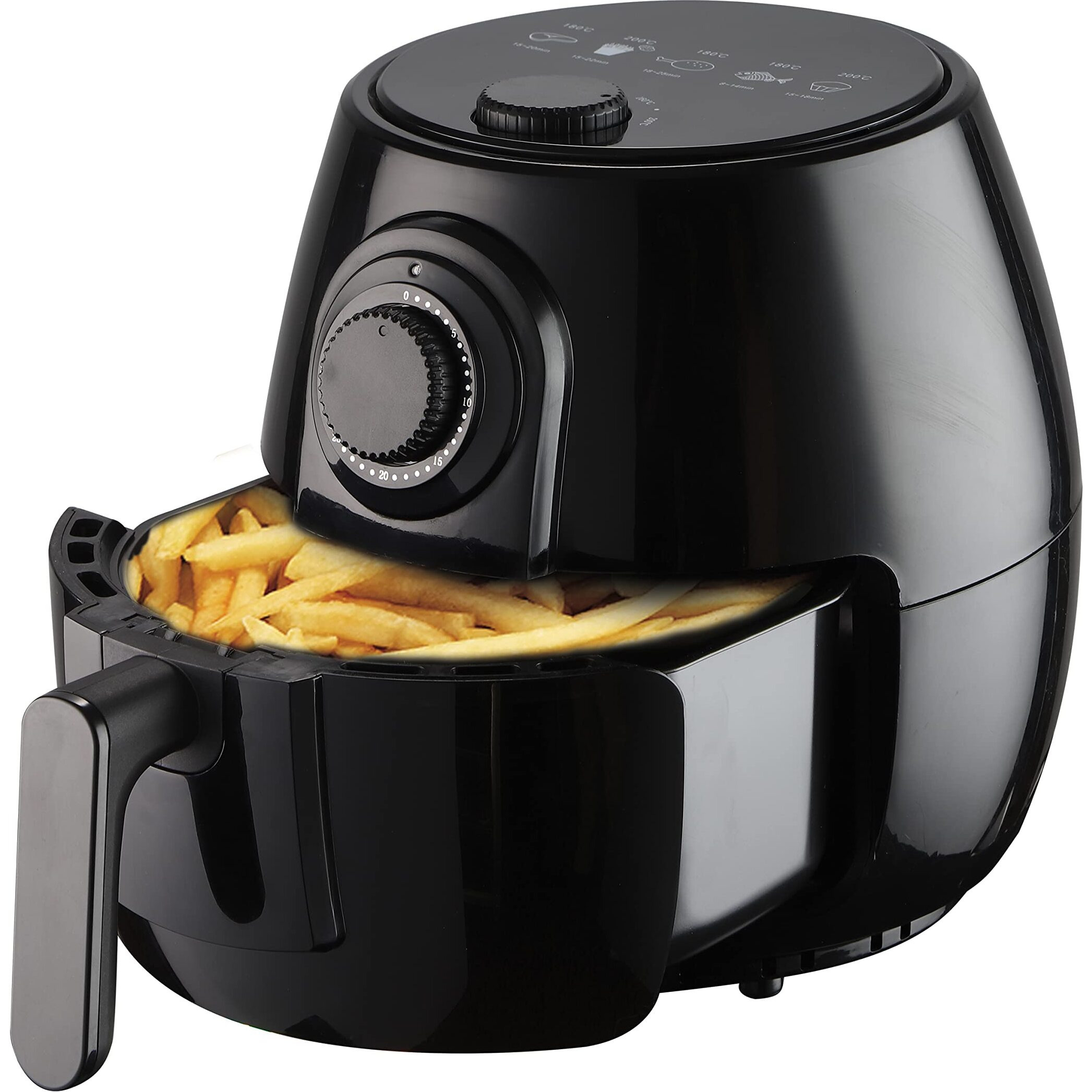 National 4.2 Qt Mechanical Air Fryer with 5 Preset Cooking Functions