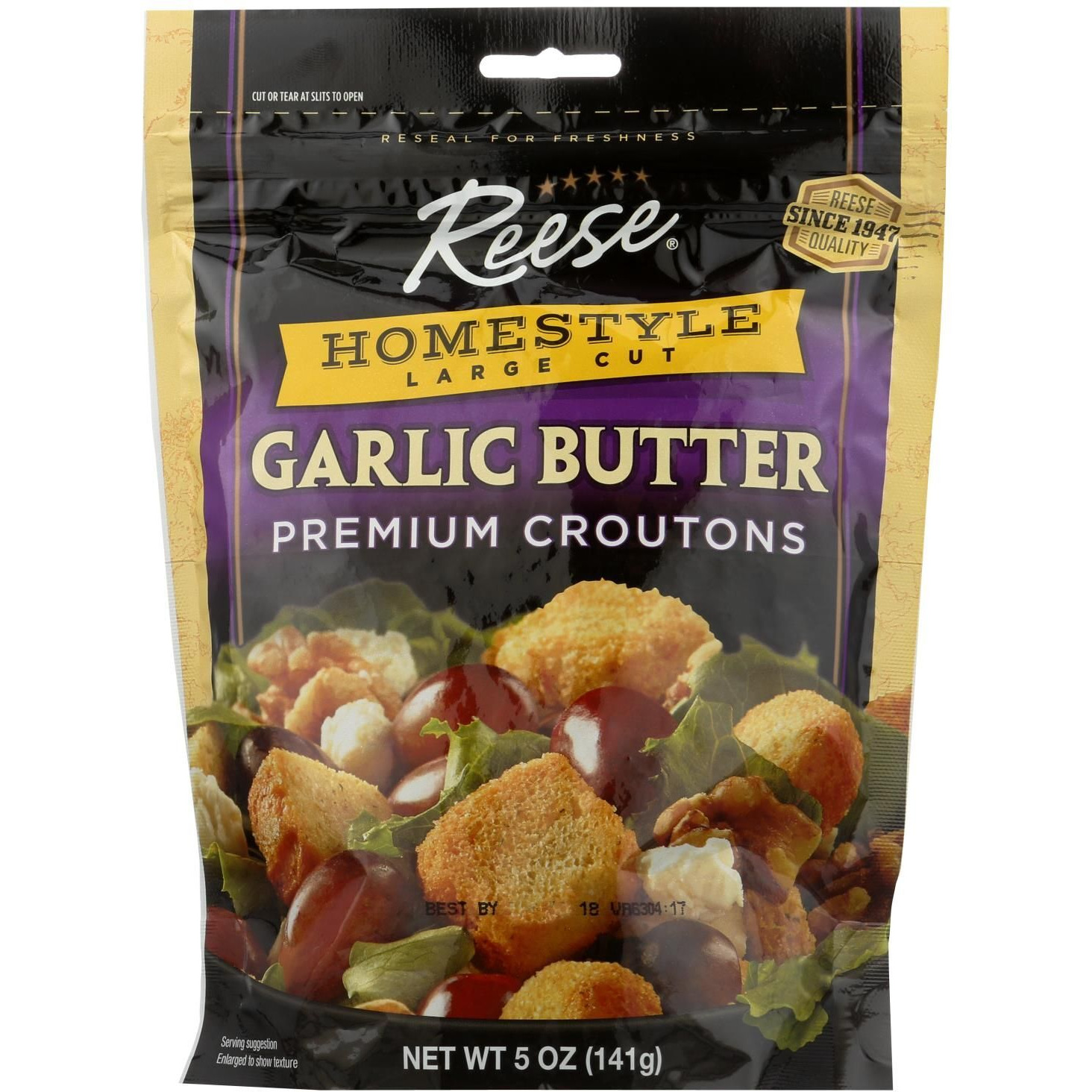 Reese croutons Homestyle garlic Butter - case Of 12 - 5 Oz(D0102H5WBIJ)