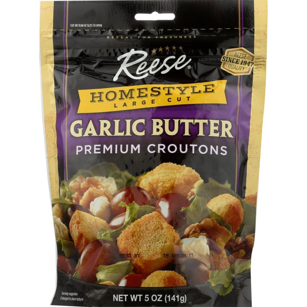 Reese croutons Homestyle garlic Butter - case Of 12 - 5 Oz(D0102H5WBIJ)