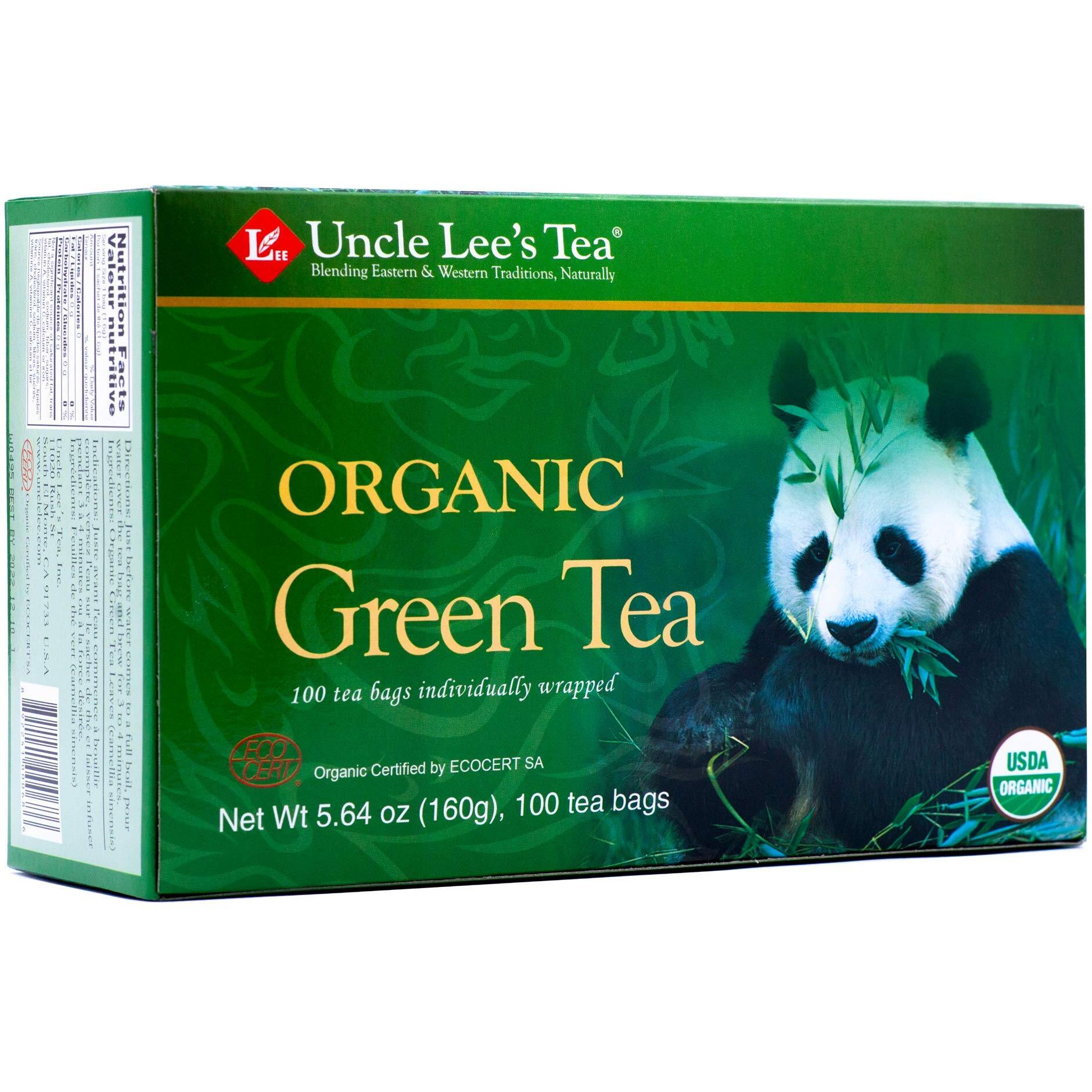 Uncle Lee's Legends of China Organic Green Tea - 100 Tea Bags(D0102HH9A4T.)