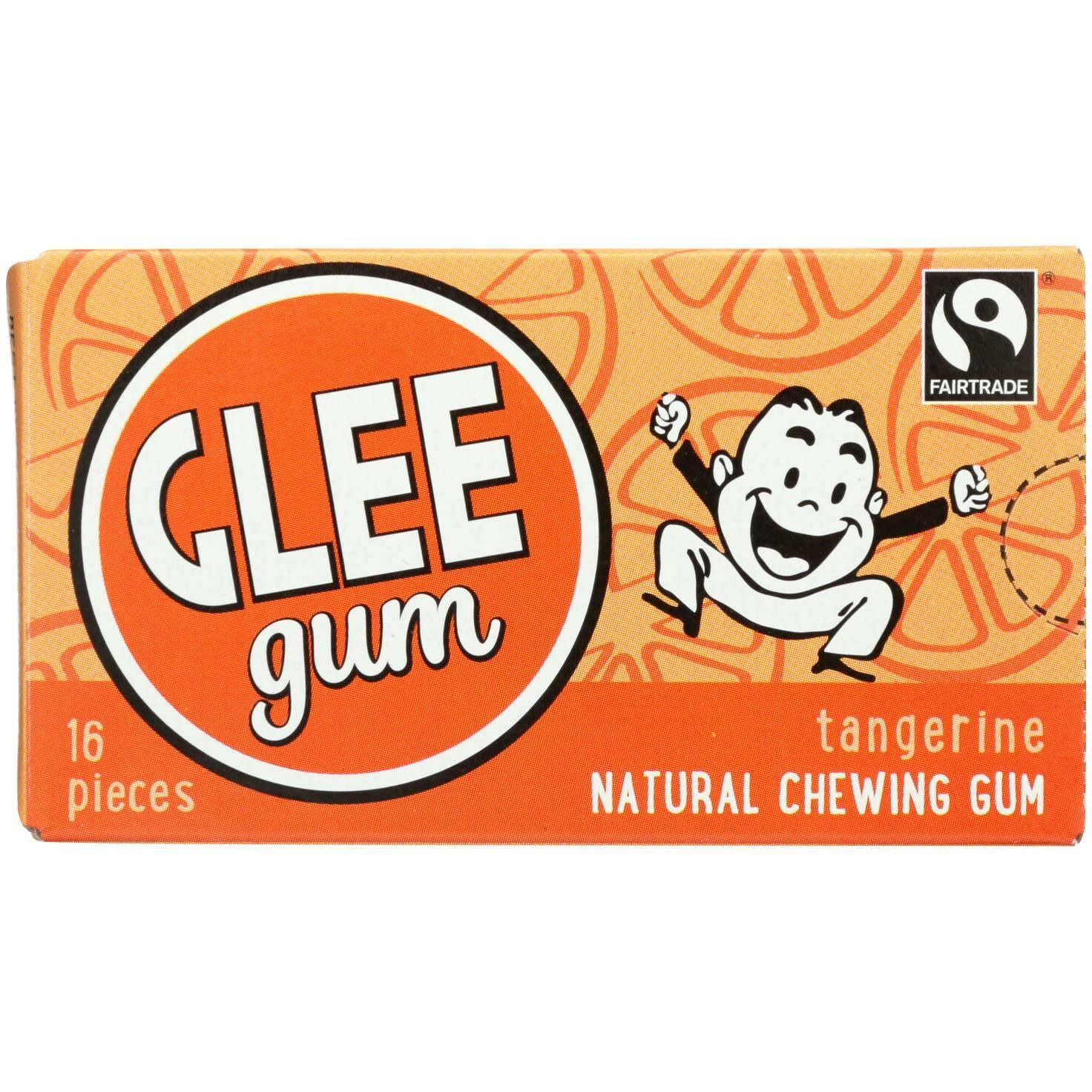 glee gum chewing gum - Tangerine - case Of 12 - 16 Pieces(D0102H5KDLX)