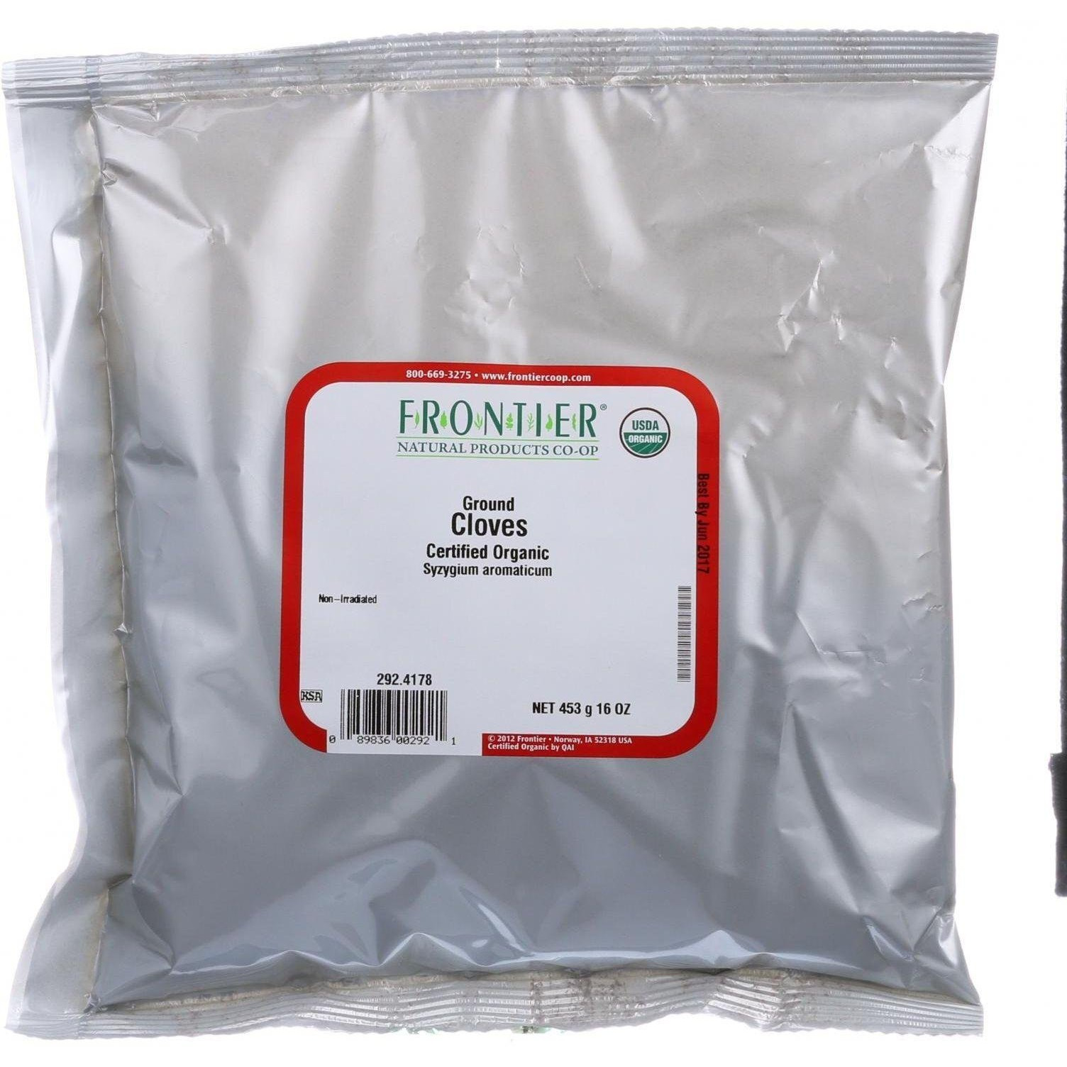 Frontier Herb Cloves Organic Powder Ground - Single Bulk Item - 1LB(D0102HX84BT.)